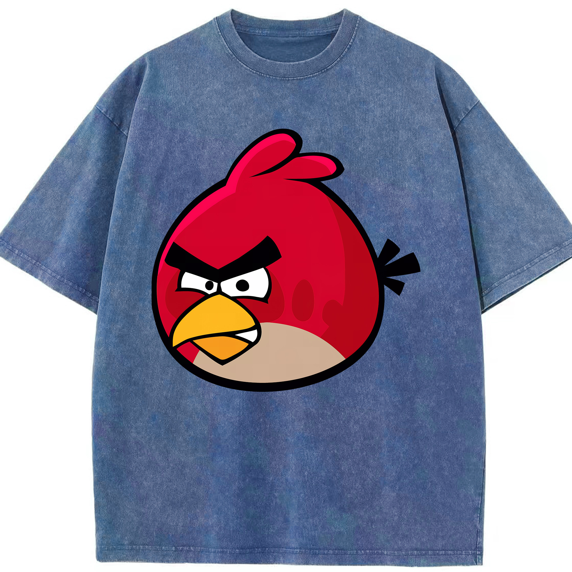 （画像用） Angry Birds アングリーバード 綿100% ヴィンテージ風 半袖Tシャツ（フロントプリント）
