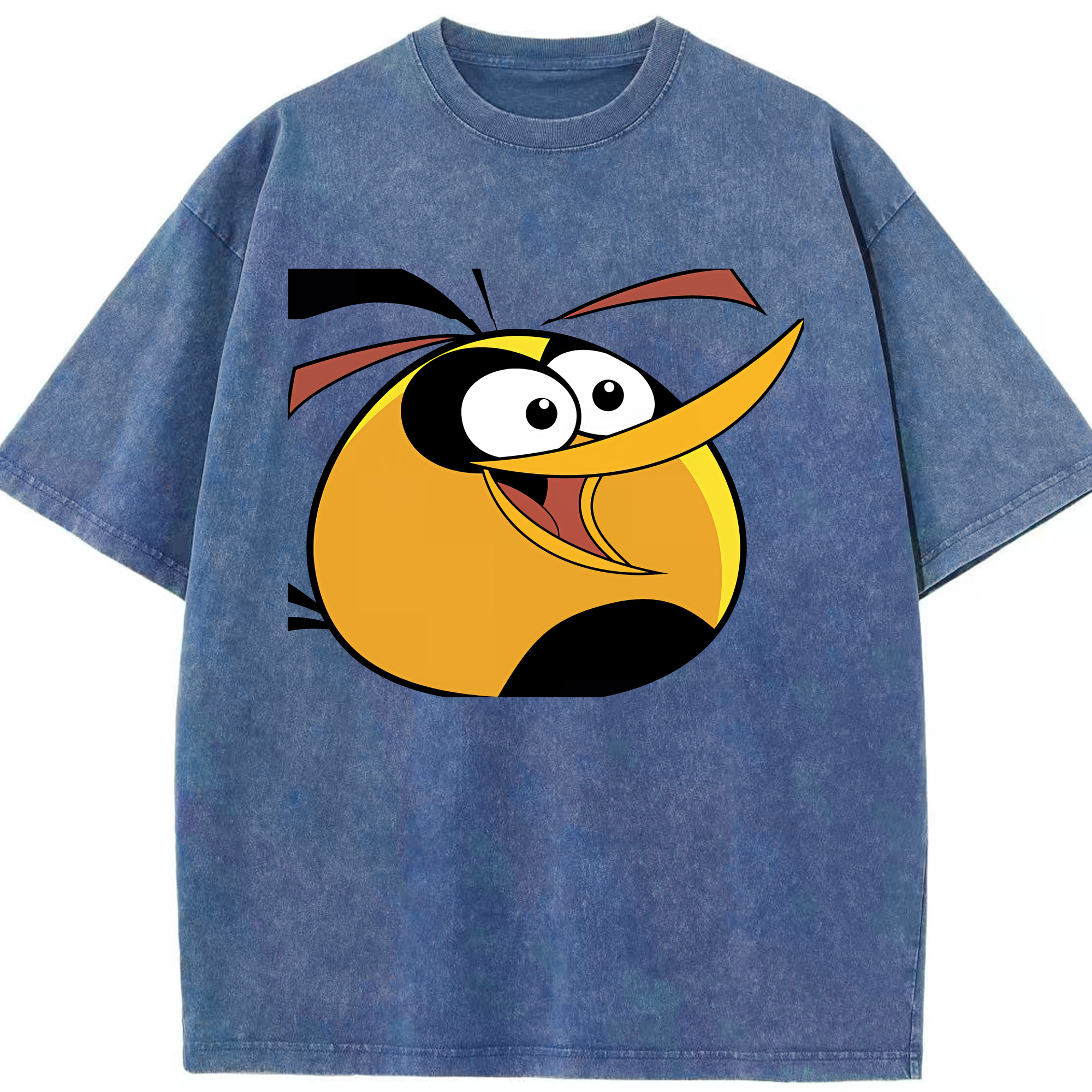 （画像用） Angry Birds アングリーバード 綿100% ヴィンテージ風 半袖Tシャツ（フロントプリント）