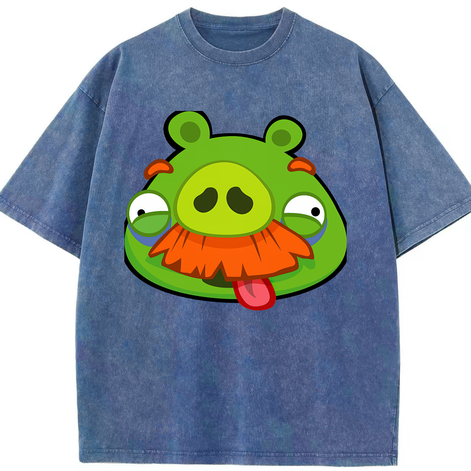 （画像用） Angry Birds アングリーバード 綿100% ヴィンテージ風 半袖Tシャツ（フロントプリント）