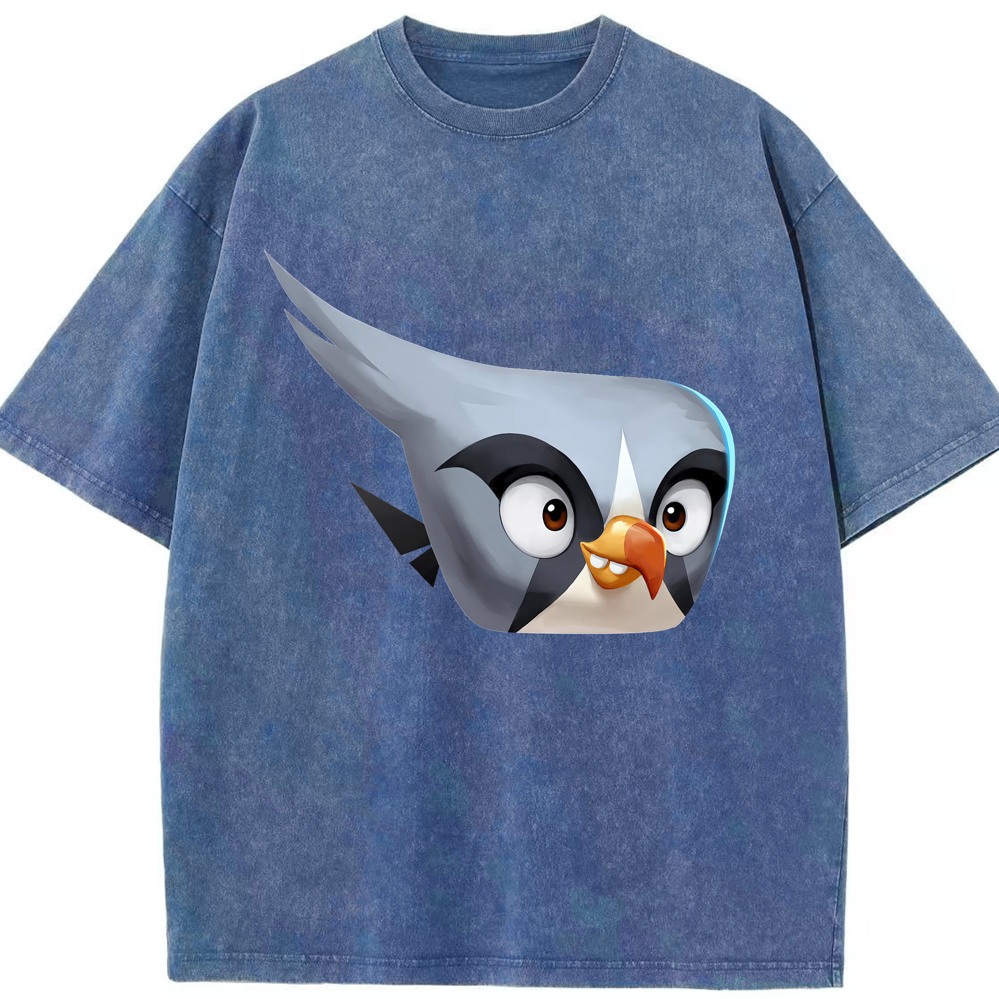 （画像用） Angry Birds アングリーバード 綿100% ヴィンテージ風 半袖Tシャツ（フロントプリント）