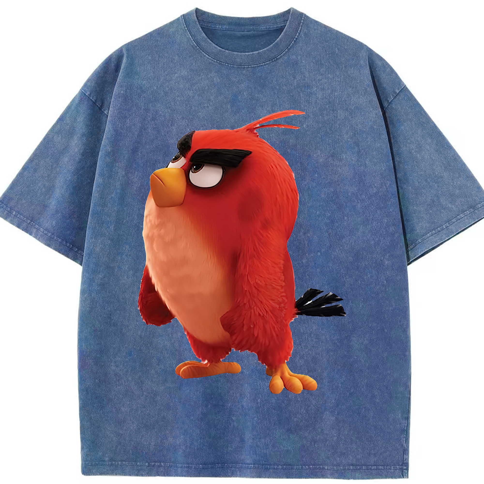 （画像用） Angry Birds アングリーバード 綿100% ヴィンテージ風 半袖Tシャツ（フロントプリント）