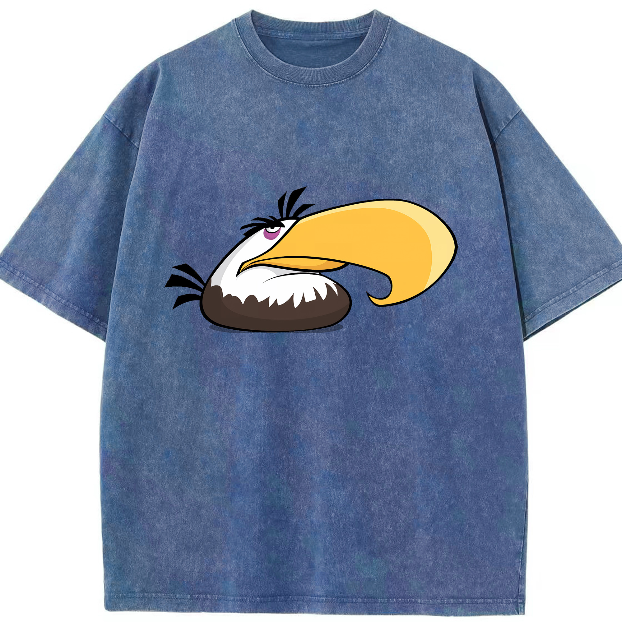 （画像用） Angry Birds アングリーバード 綿100% ヴィンテージ風 半袖Tシャツ（フロントプリント）