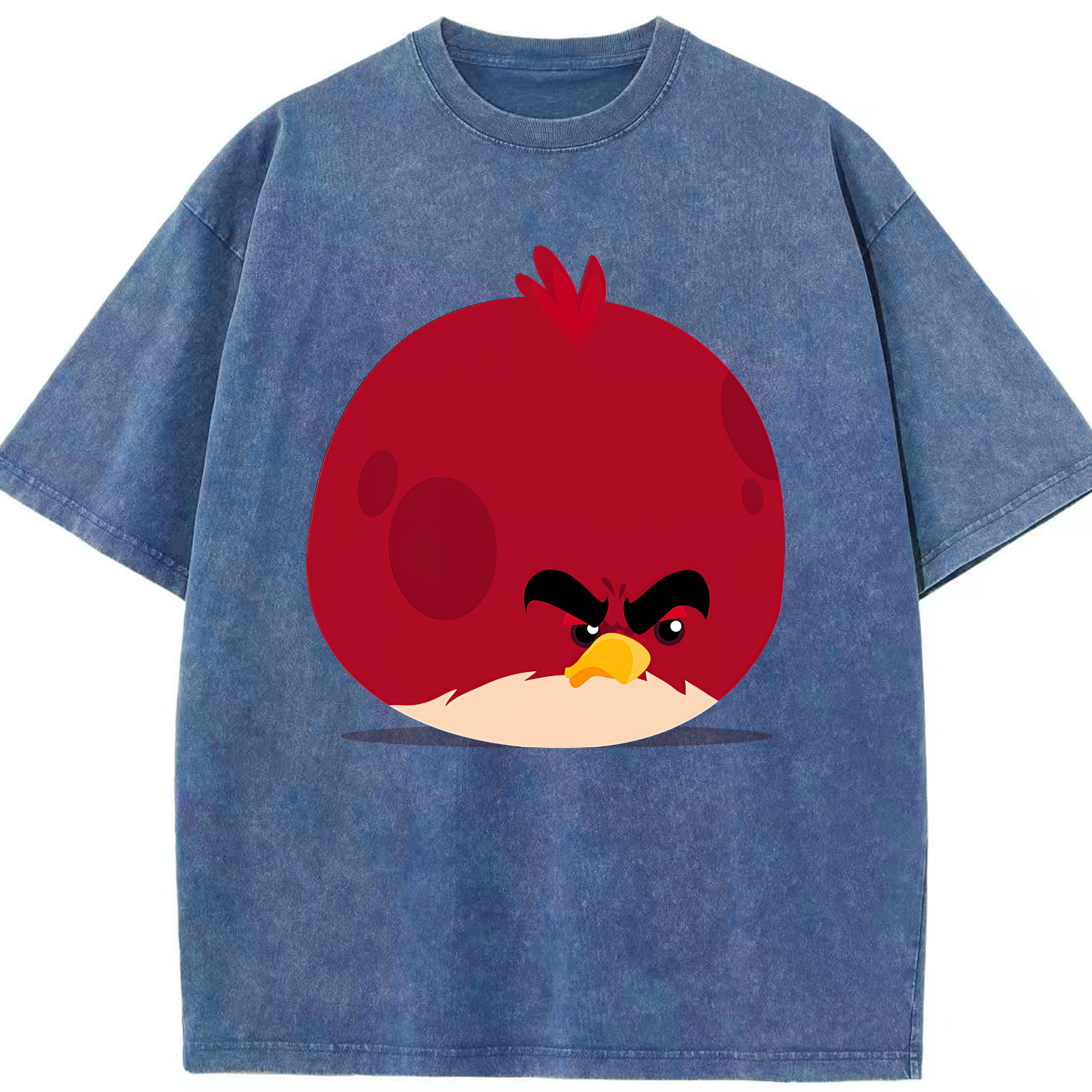（画像用） Angry Birds アングリーバード 綿100% ヴィンテージ風 半袖Tシャツ（フロントプリント）