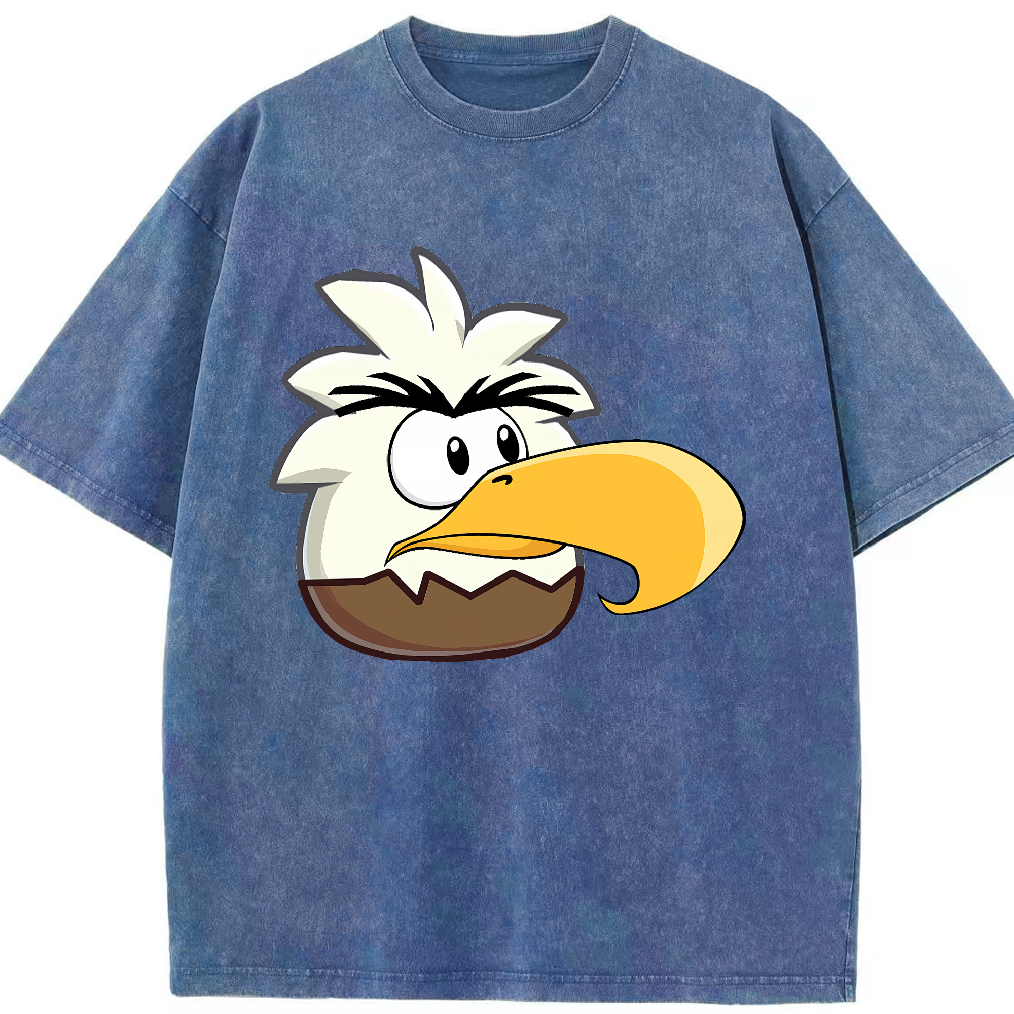 （画像用） Angry Birds アングリーバード 綿100% ヴィンテージ風 半袖Tシャツ（フロントプリント）