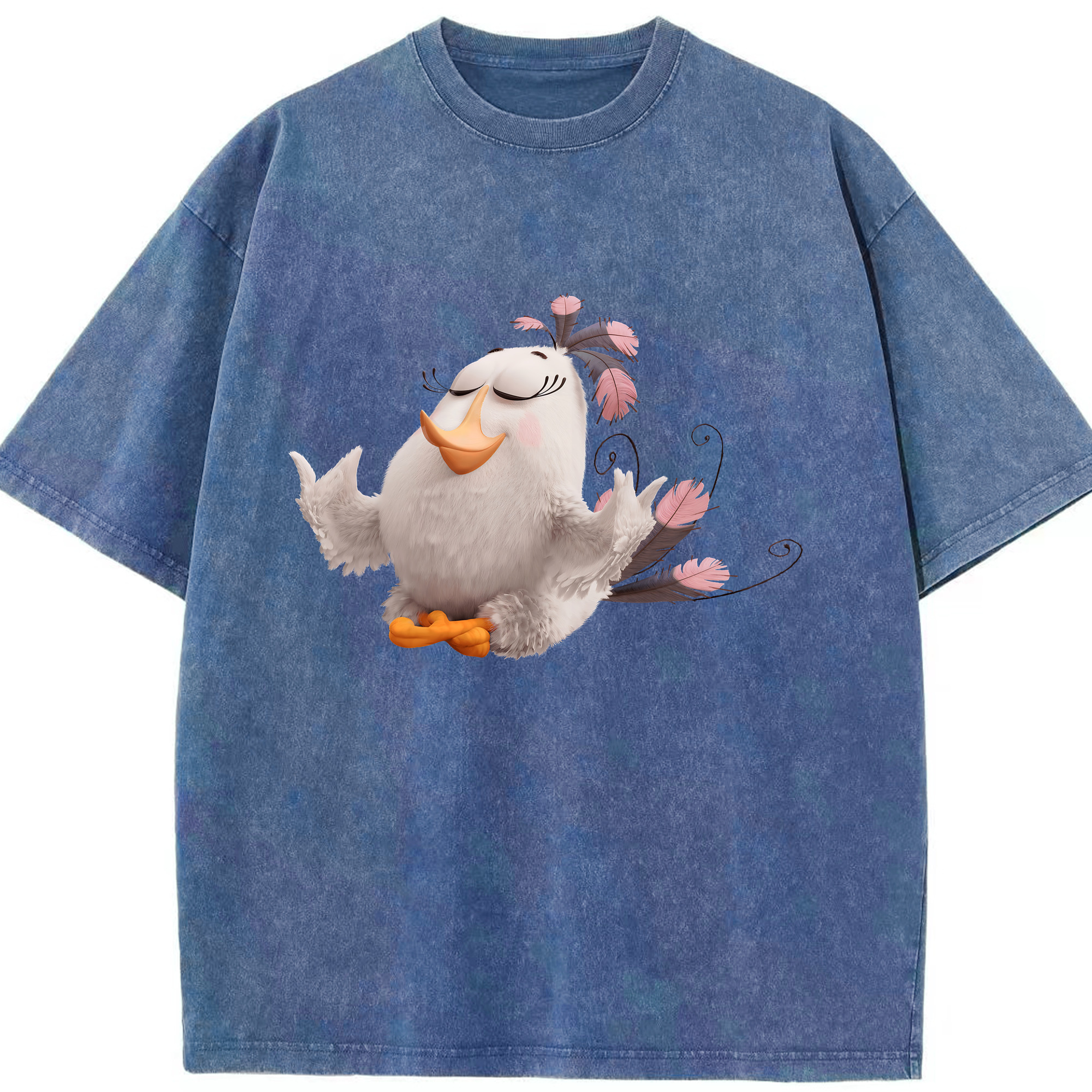 （画像用） Angry Birds アングリーバード 綿100% ヴィンテージ風 半袖Tシャツ（フロントプリント）