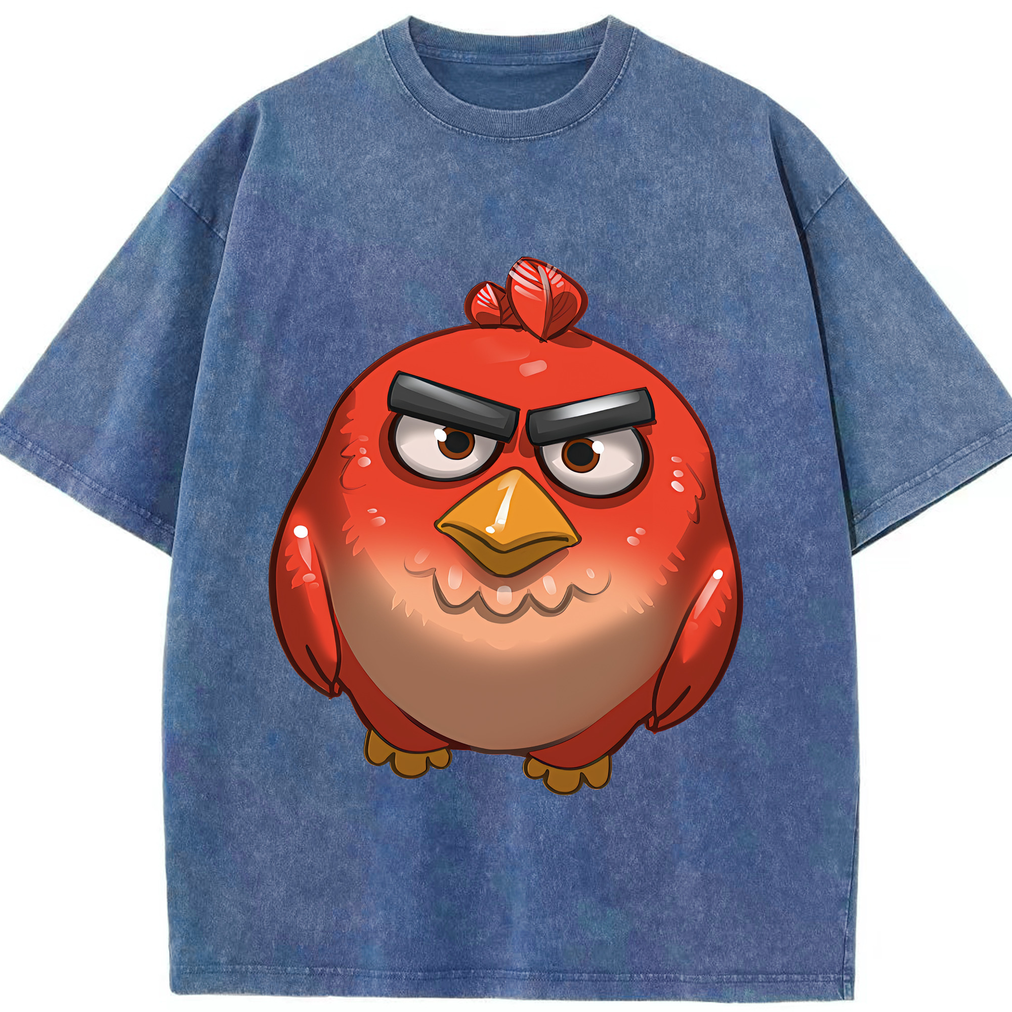 （画像用） Angry Birds アングリーバード 綿100% ヴィンテージ風 半袖Tシャツ（フロントプリント）