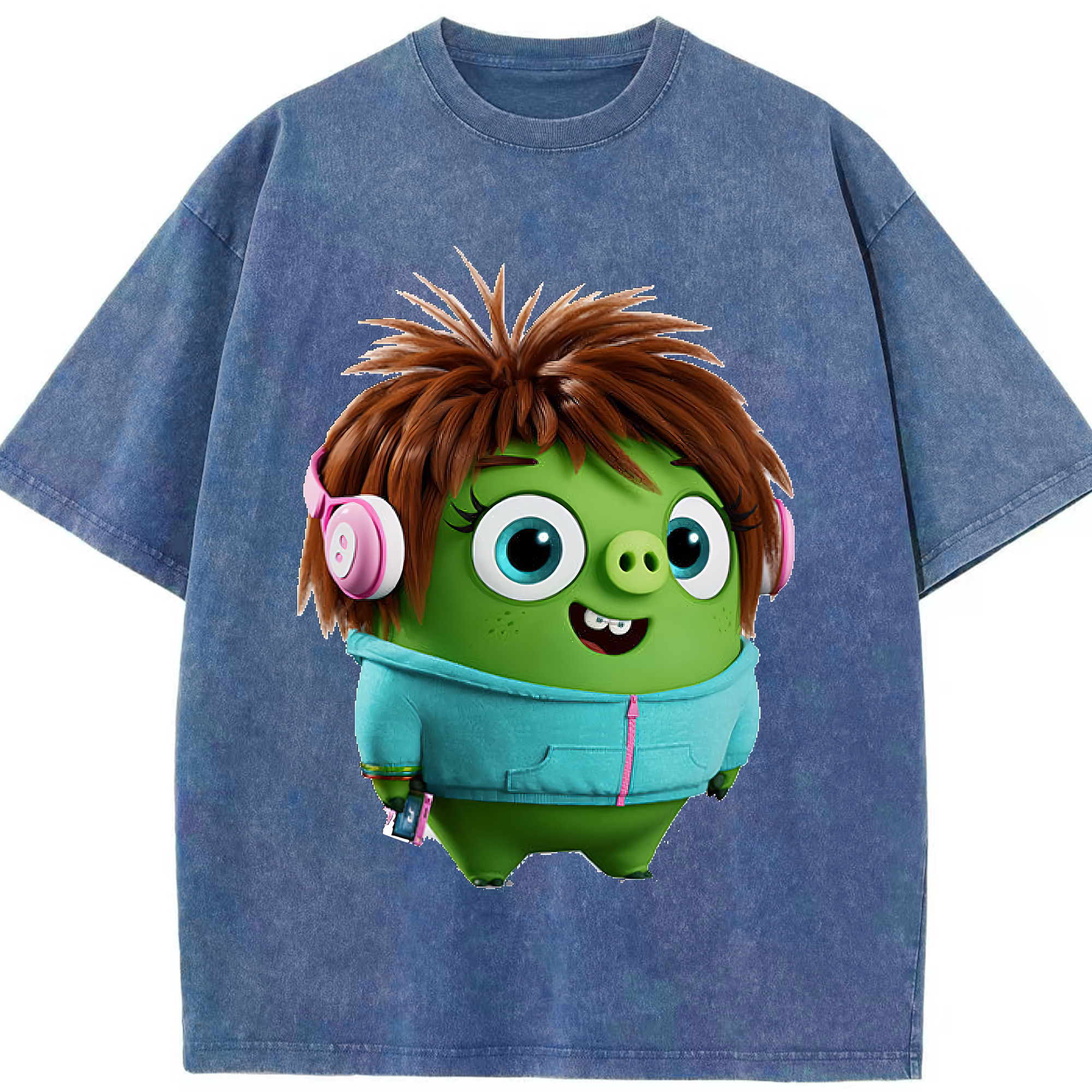 （画像用） Angry Birds アングリーバード 綿100% ヴィンテージ風 半袖Tシャツ（フロントプリント）