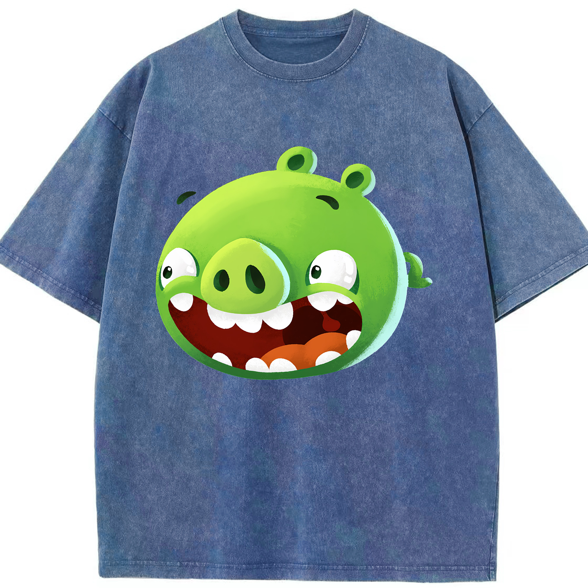 （画像用） Angry Birds アングリーバード 綿100% ヴィンテージ風 半袖Tシャツ（フロントプリント）