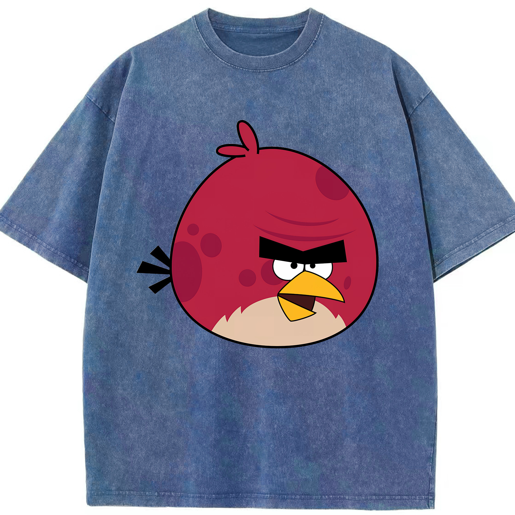 （画像用） Angry Birds アングリーバード 綿100% ヴィンテージ風 半袖Tシャツ（フロントプリント）