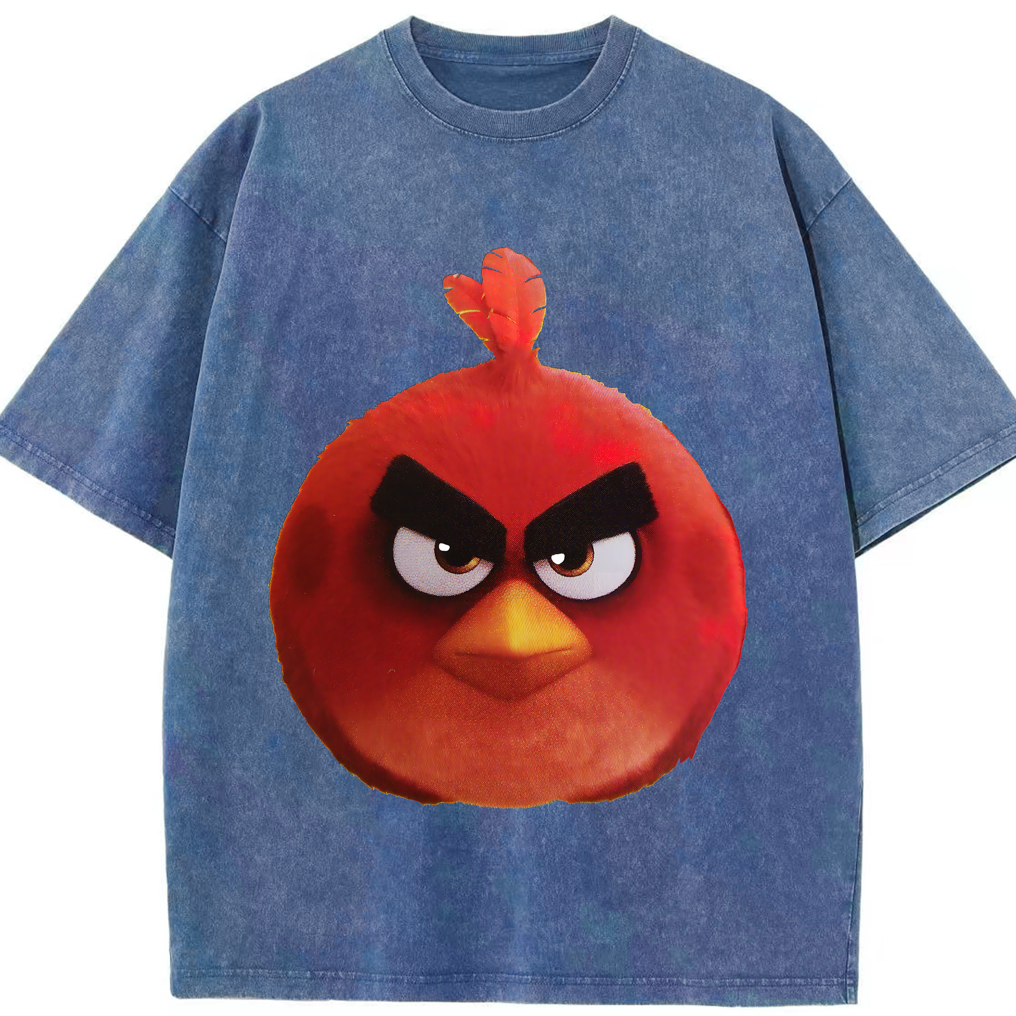 （画像用） Angry Birds アングリーバード 綿100% ヴィンテージ風 半袖Tシャツ（フロントプリント）
