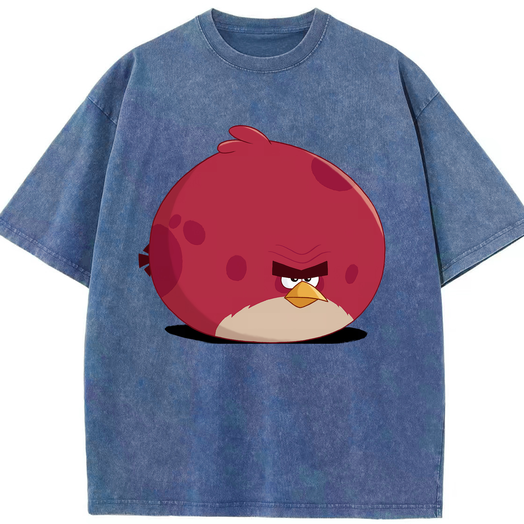 （画像用） Angry Birds アングリーバード 綿100% ヴィンテージ風 半袖Tシャツ（フロントプリント）