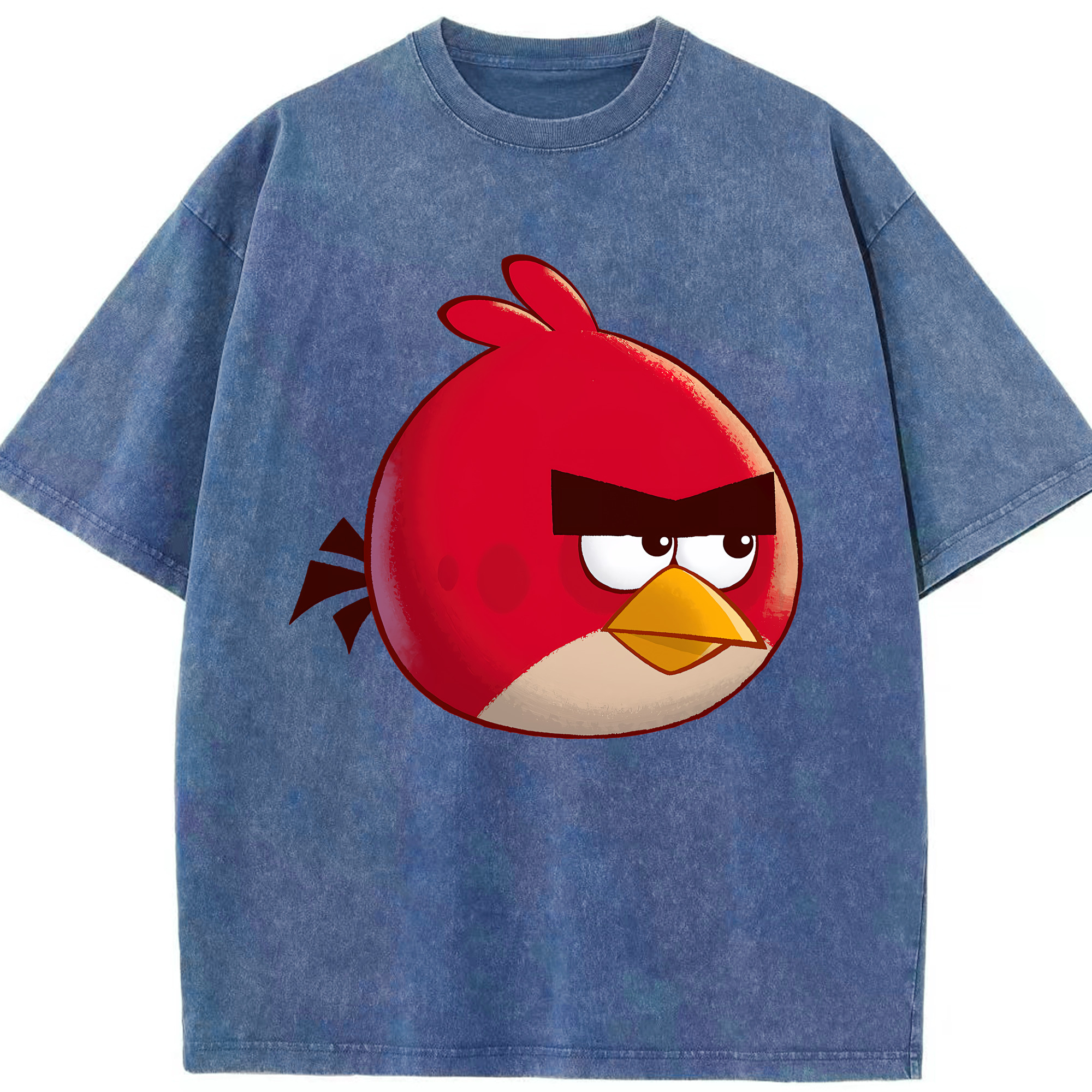 （画像用） Angry Birds アングリーバード 綿100% ヴィンテージ風 半袖Tシャツ（フロントプリント）