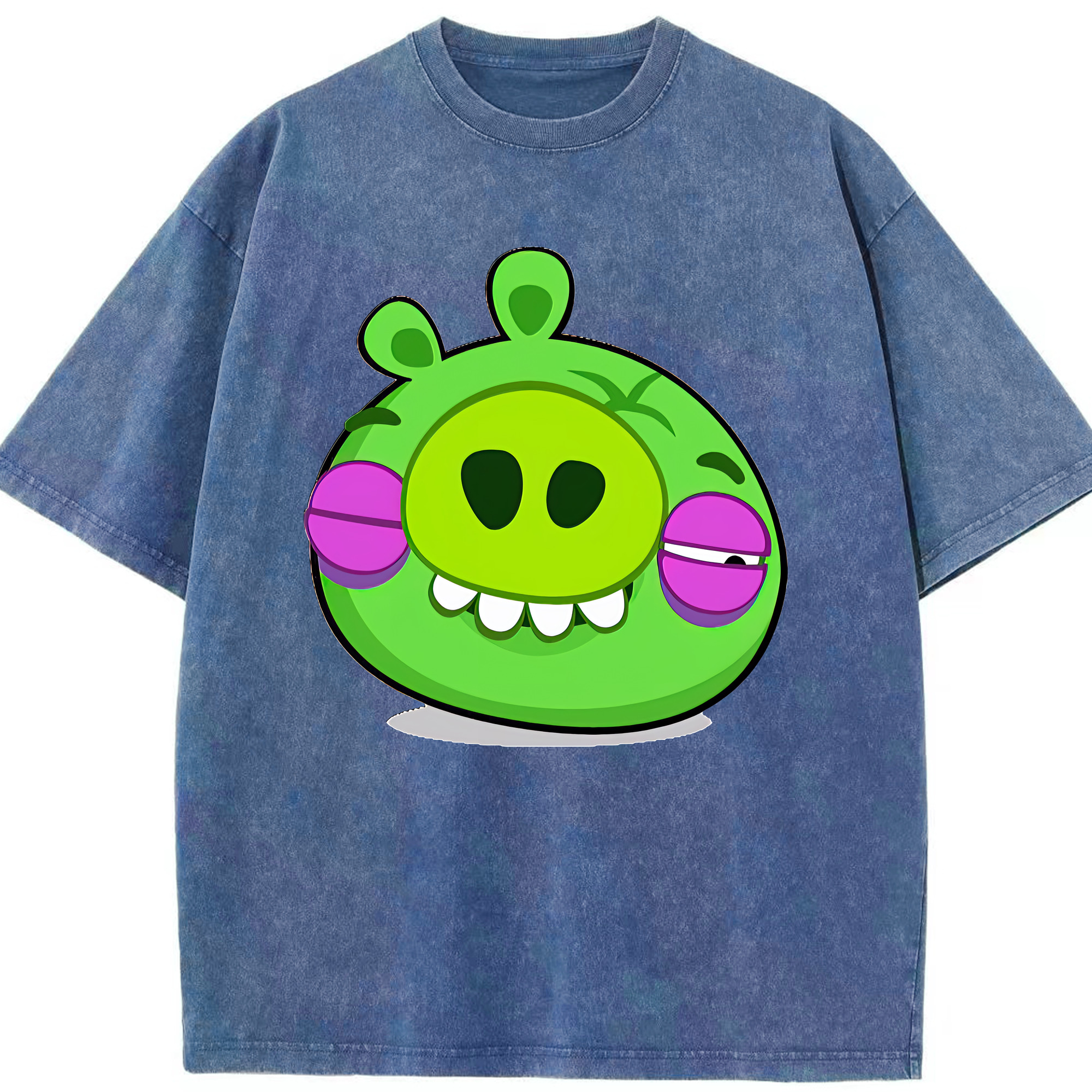（画像用） Angry Birds アングリーバード 綿100% ヴィンテージ風 半袖Tシャツ（フロントプリント）
