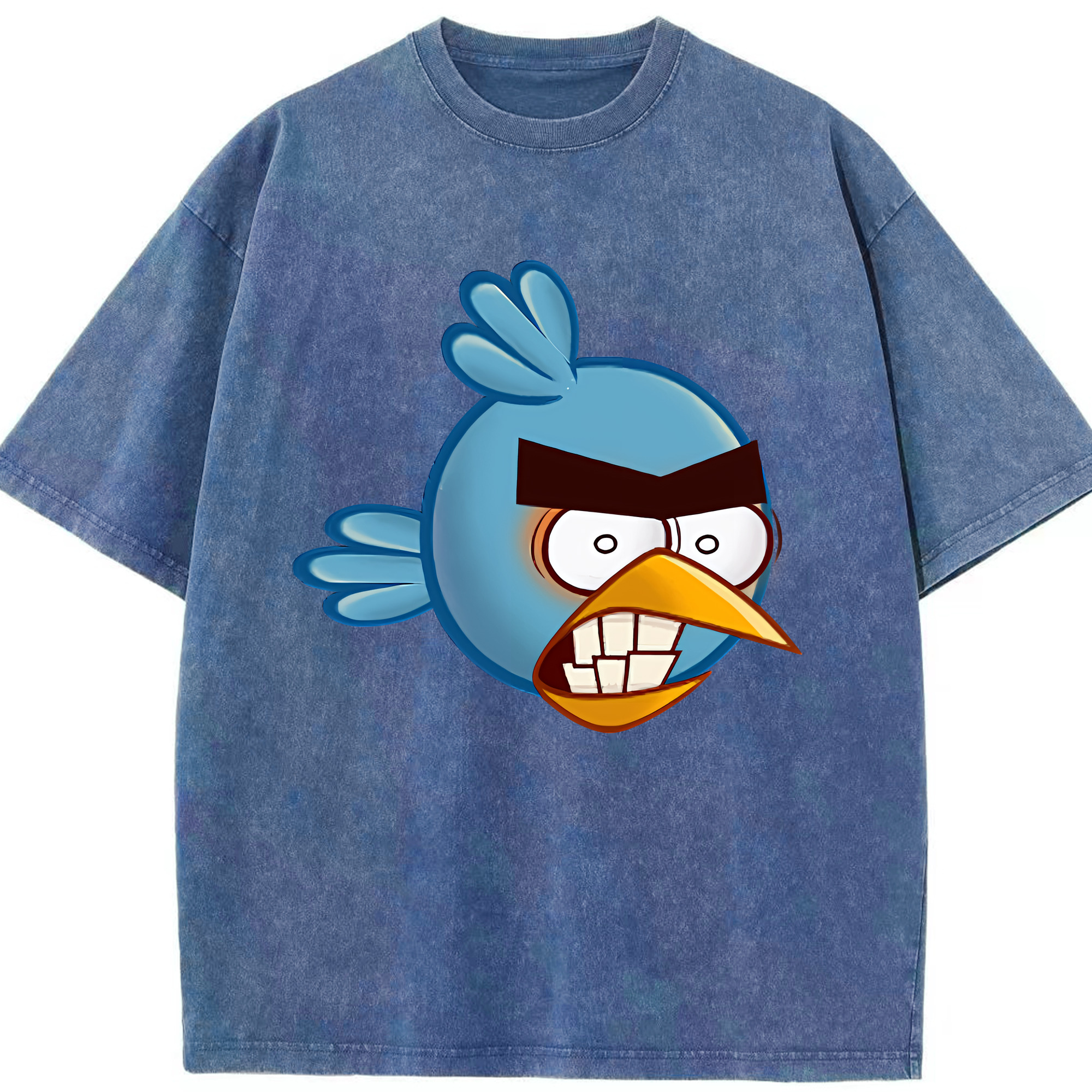 （画像用） Angry Birds アングリーバード 綿100% ヴィンテージ風 半袖Tシャツ（フロントプリント）
