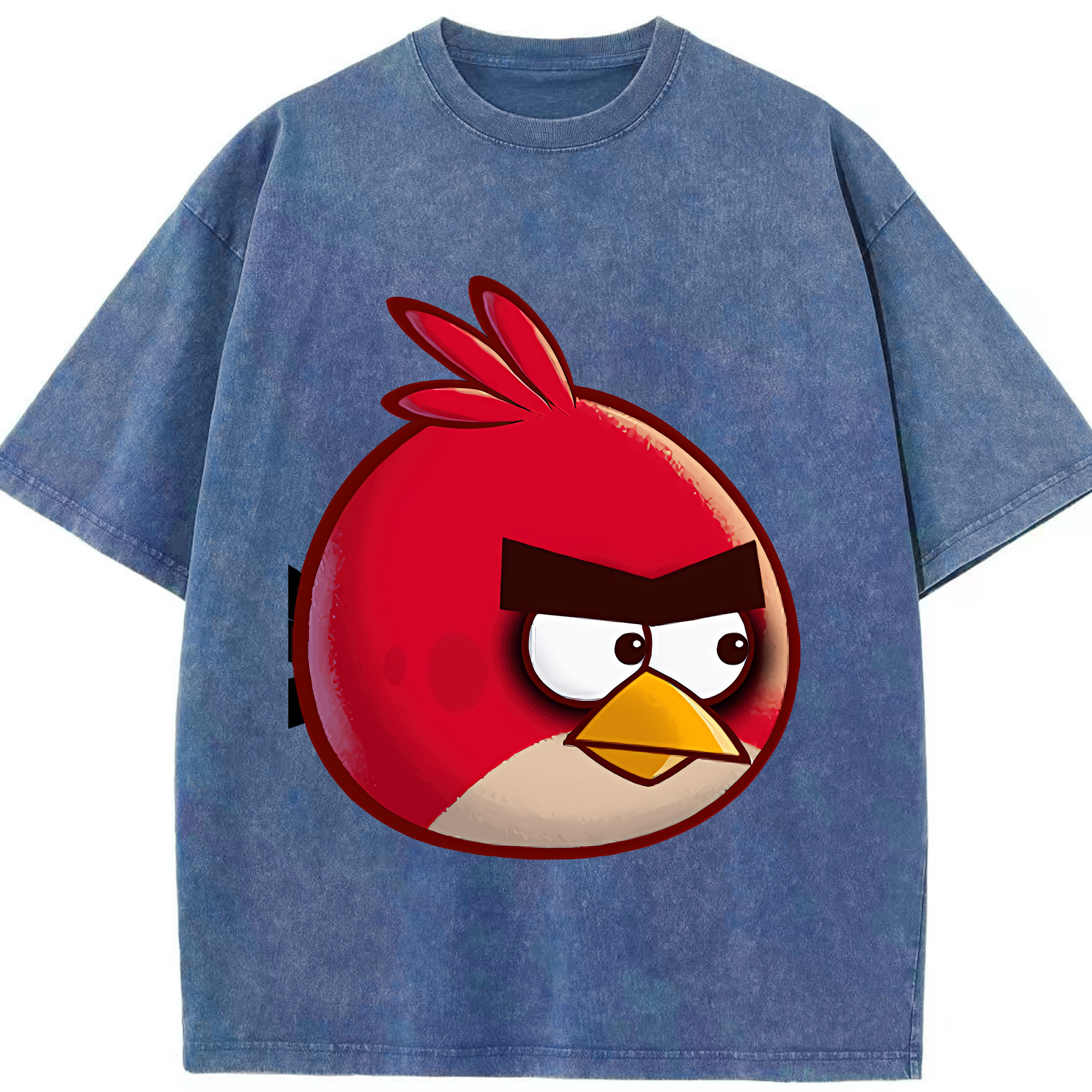 （画像用） Angry Birds アングリーバード 綿100% ヴィンテージ風 半袖Tシャツ（フロントプリント）