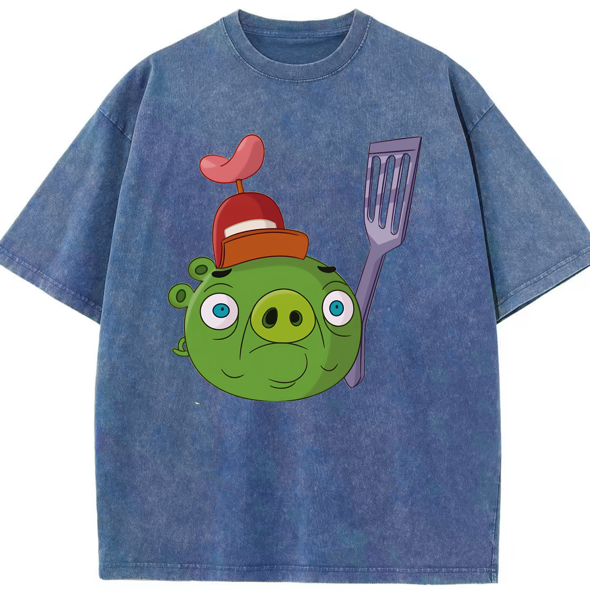 （画像用） Angry Birds アングリーバード 綿100% ヴィンテージ風 半袖Tシャツ（フロントプリント）