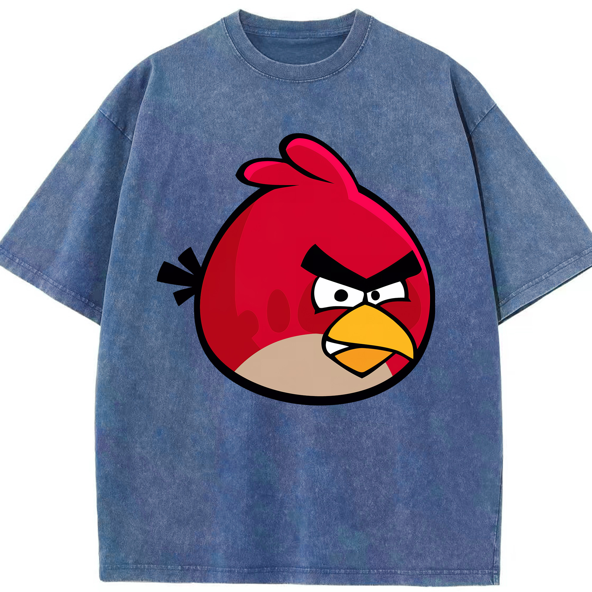 （画像用） Angry Birds アングリーバード 綿100% ヴィンテージ風 半袖Tシャツ（フロントプリント）