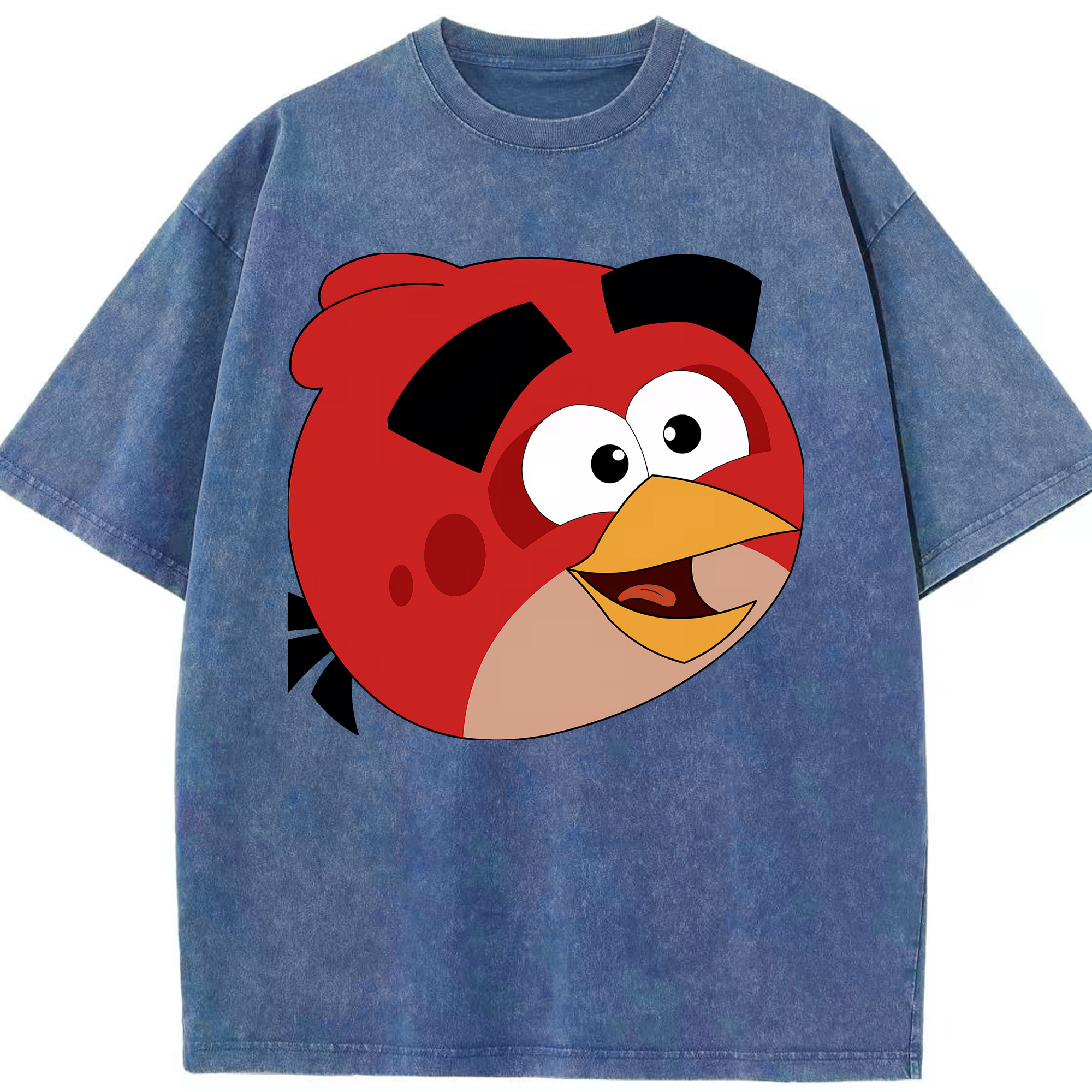 （画像用） Angry Birds アングリーバード 綿100% ヴィンテージ風 半袖Tシャツ（フロントプリント）