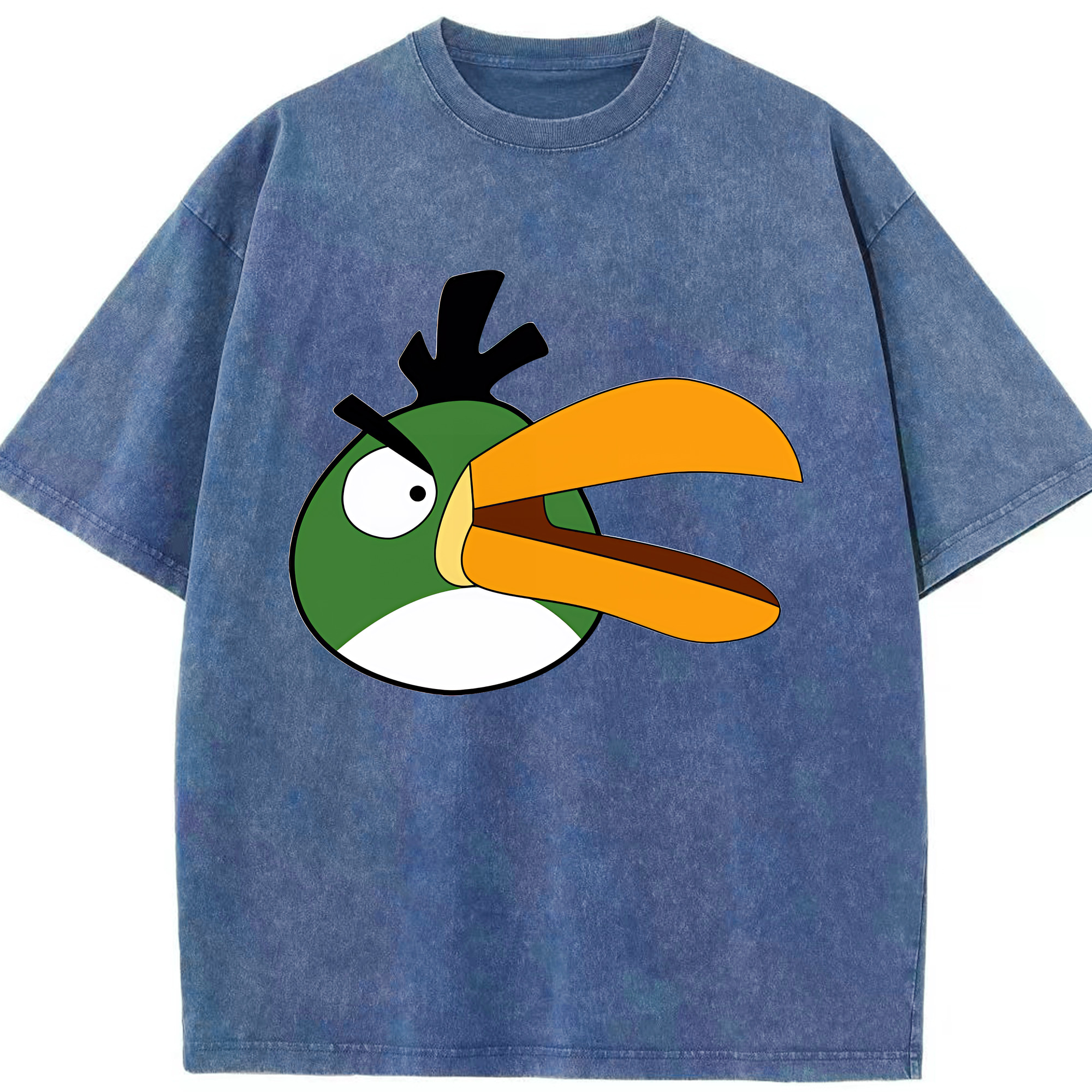 （画像用） Angry Birds アングリーバード 綿100% ヴィンテージ風 半袖Tシャツ（フロントプリント）