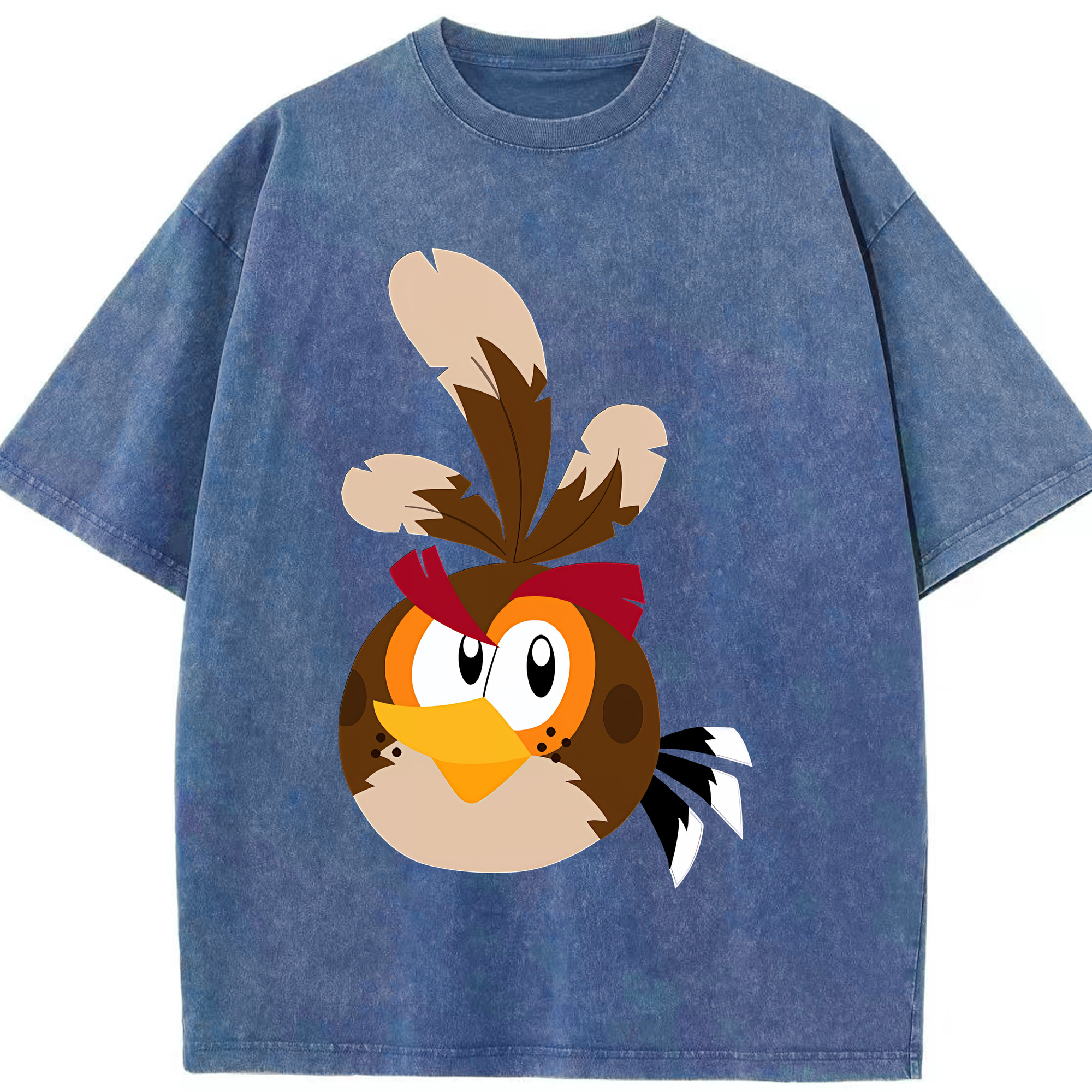 （画像用） Angry Birds アングリーバード 綿100% ヴィンテージ風 半袖Tシャツ（フロントプリント）
