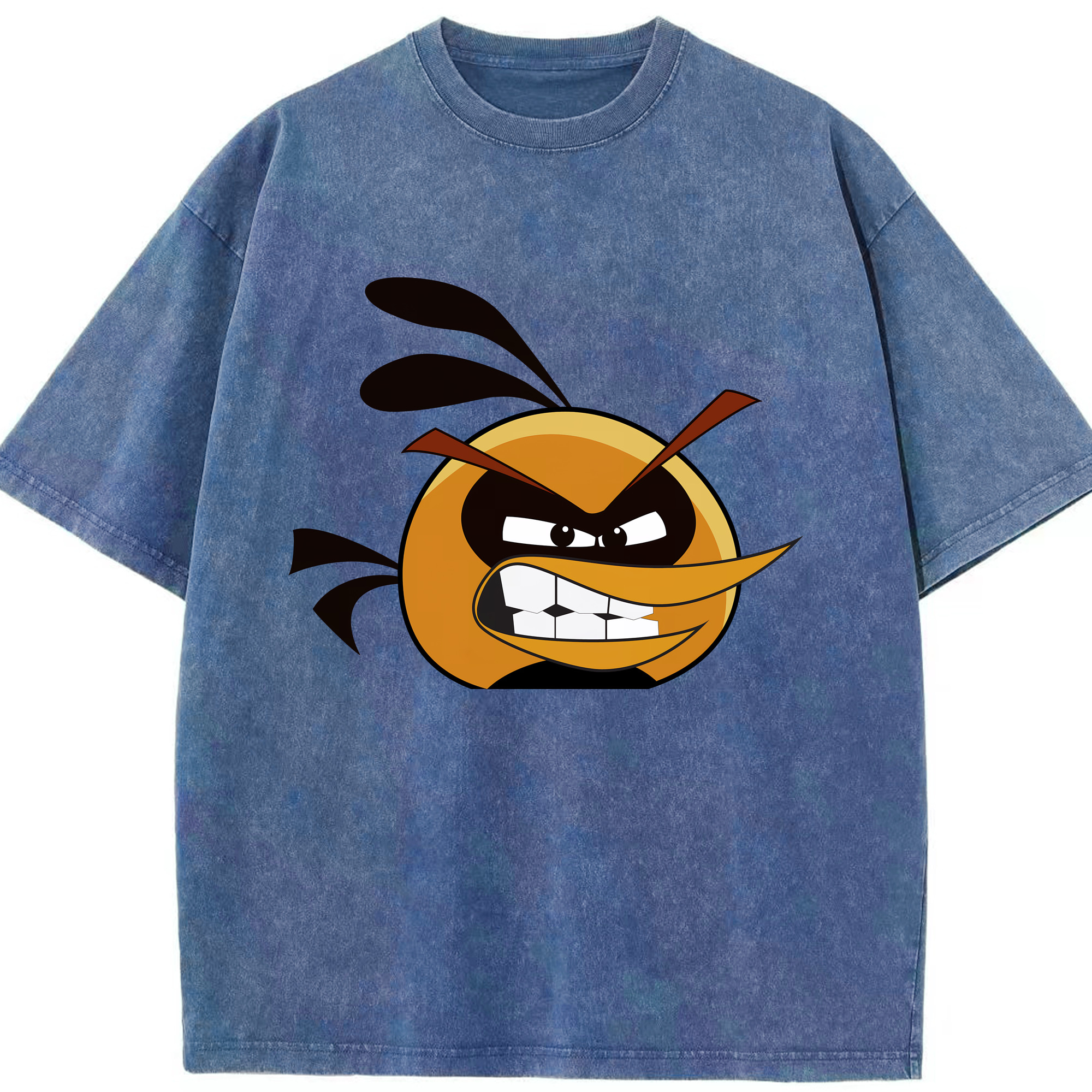 （画像用） Angry Birds アングリーバード 綿100% ヴィンテージ風 半袖Tシャツ（フロントプリント）