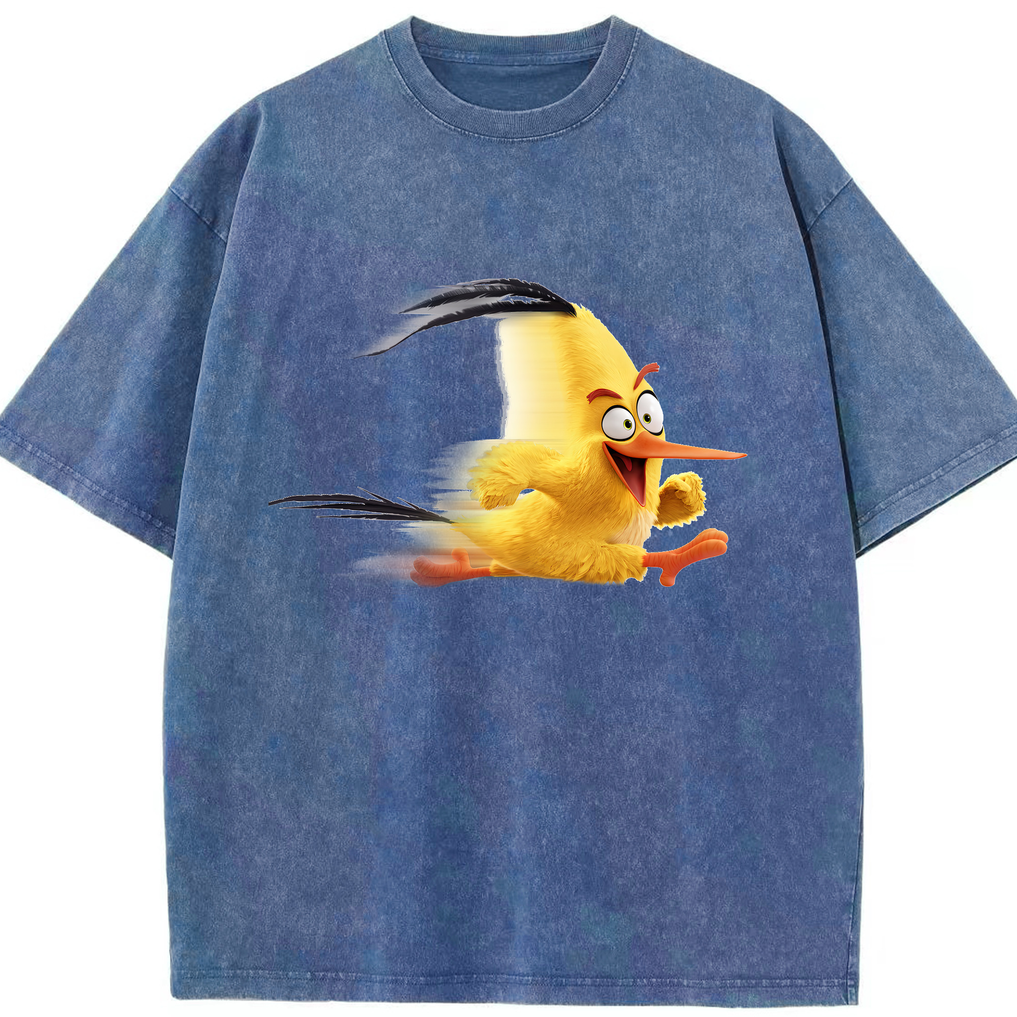 （画像用） Angry Birds アングリーバード 綿100% ヴィンテージ風 半袖Tシャツ（フロントプリント）