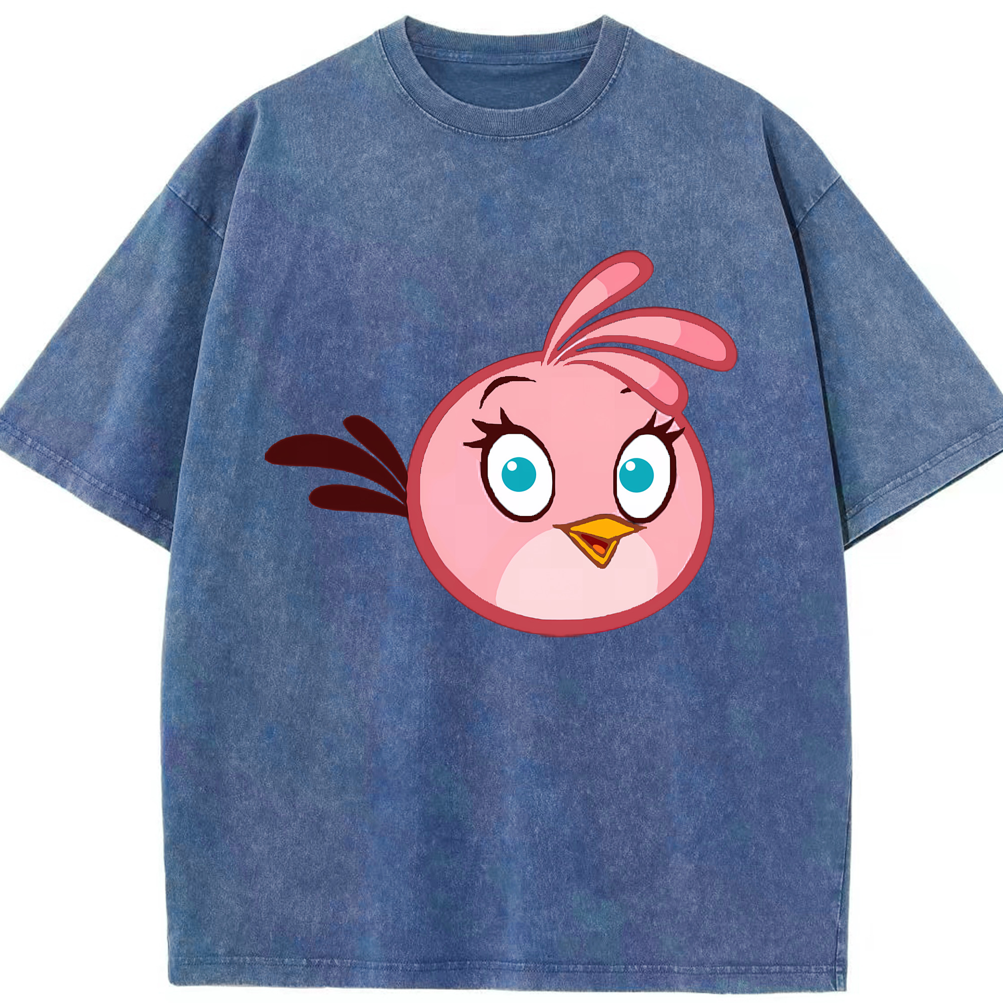 （画像用） Angry Birds アングリーバード 綿100% ヴィンテージ風 半袖Tシャツ（フロントプリント）