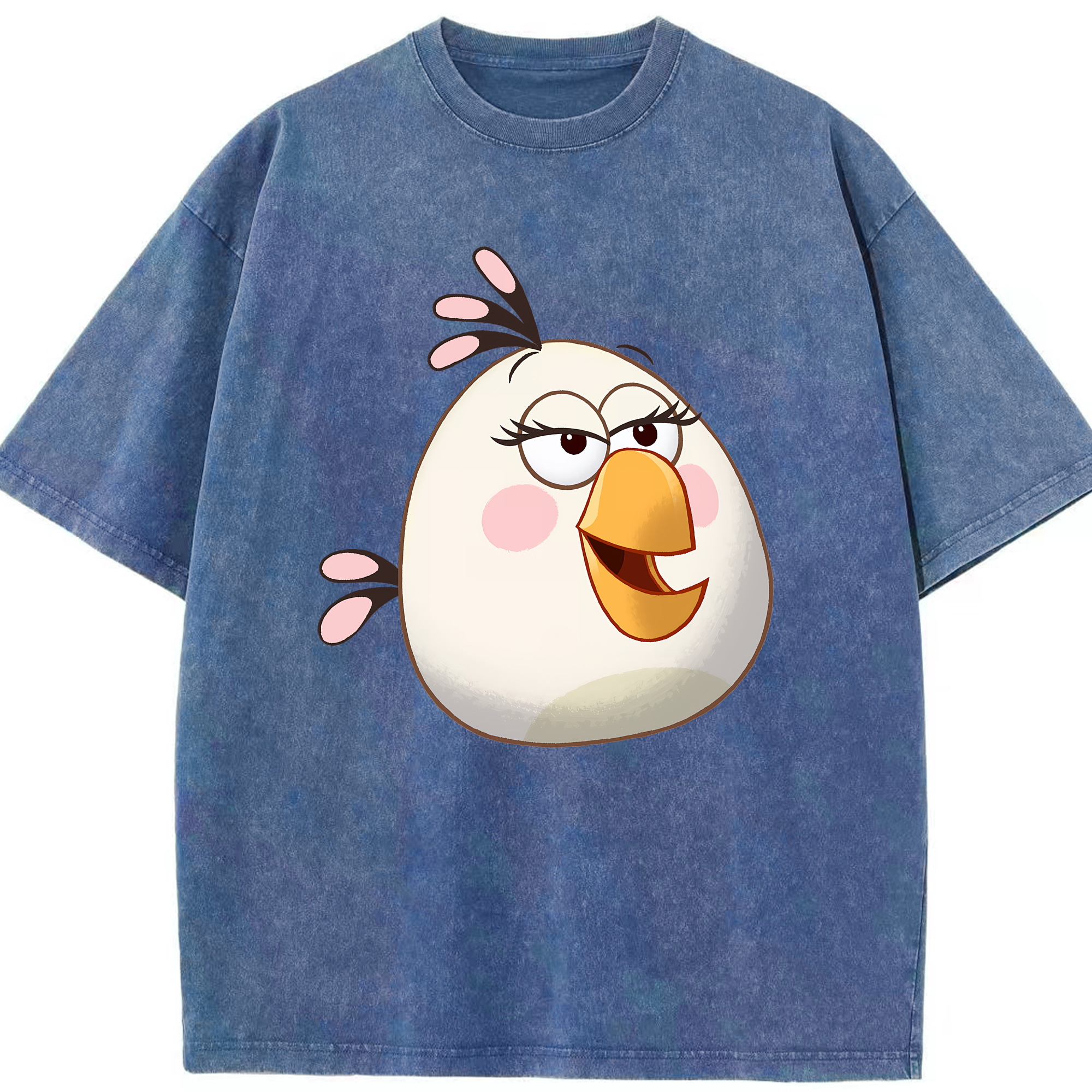 （画像用） Angry Birds アングリーバード 綿100% ヴィンテージ風 半袖Tシャツ（フロントプリント）