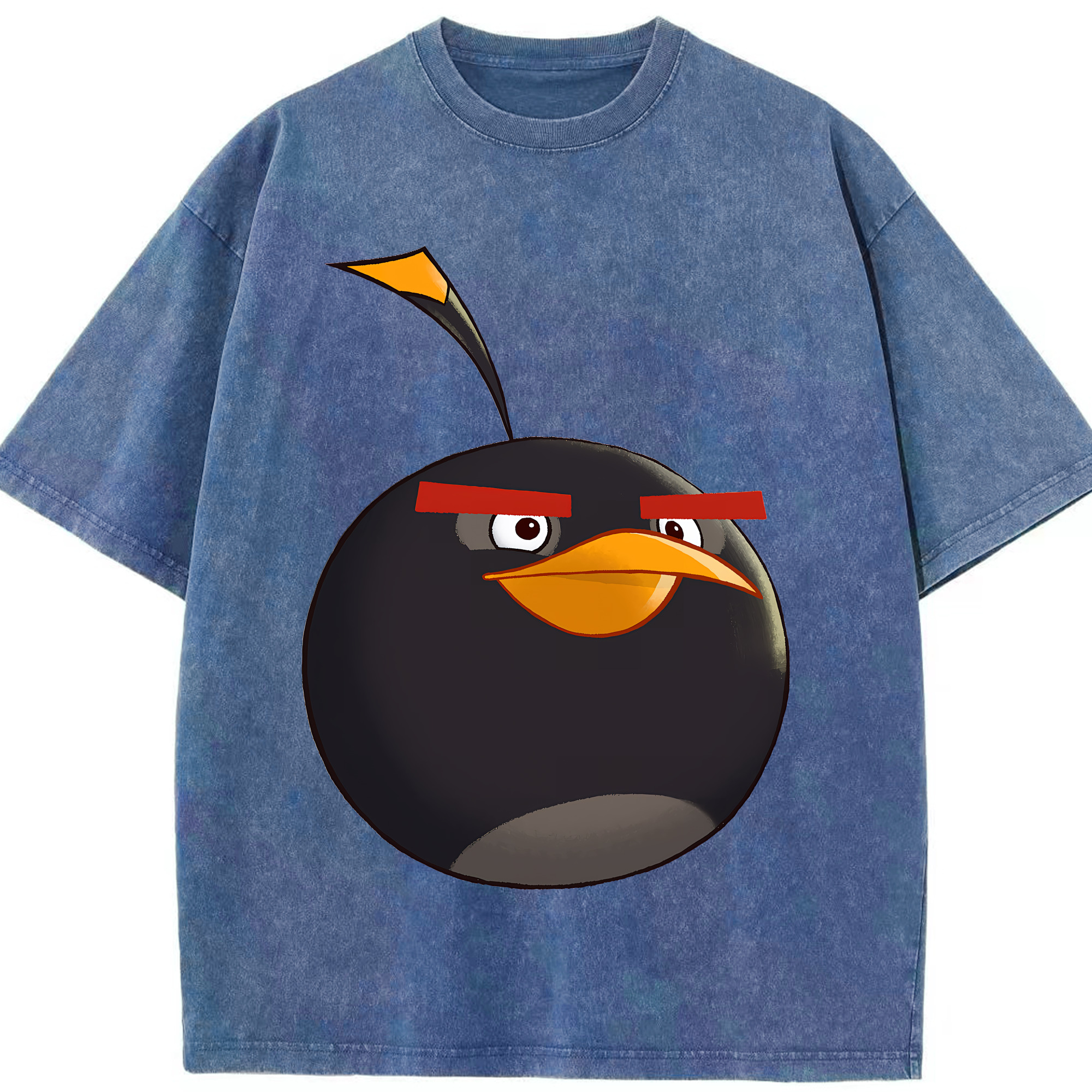 （画像用） Angry Birds アングリーバード 綿100% ヴィンテージ風 半袖Tシャツ（フロントプリント）