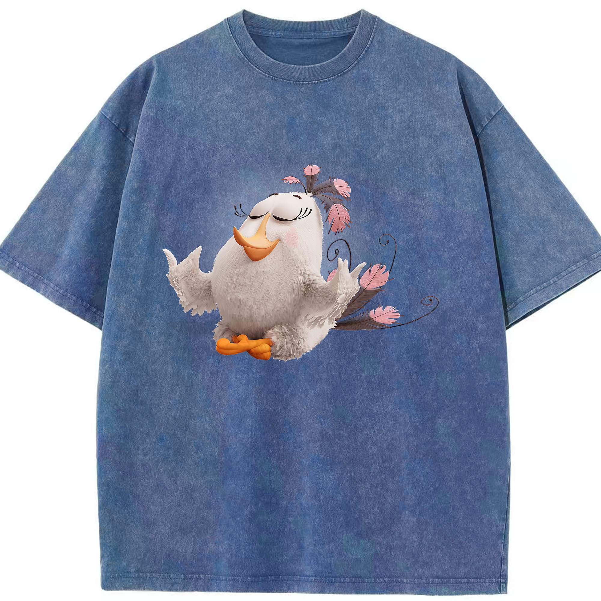 （画像用） Angry Birds アングリーバード 綿100% ヴィンテージ風 半袖Tシャツ（フロントプリント）