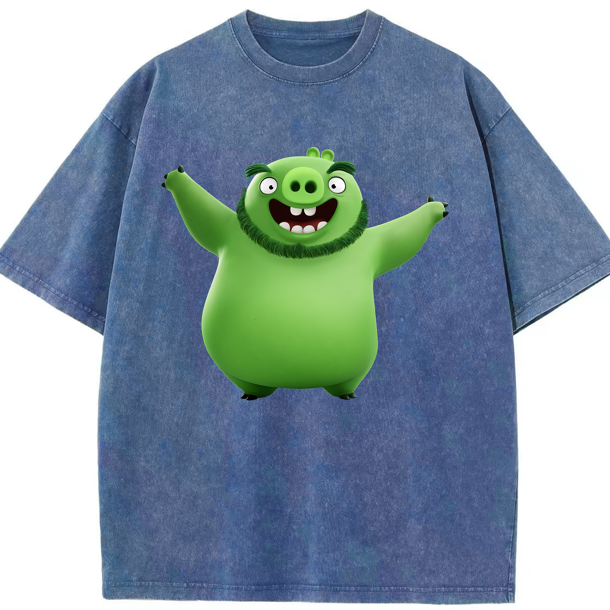 （画像用） Angry Birds アングリーバード 綿100% ヴィンテージ風 半袖Tシャツ（フロントプリント）