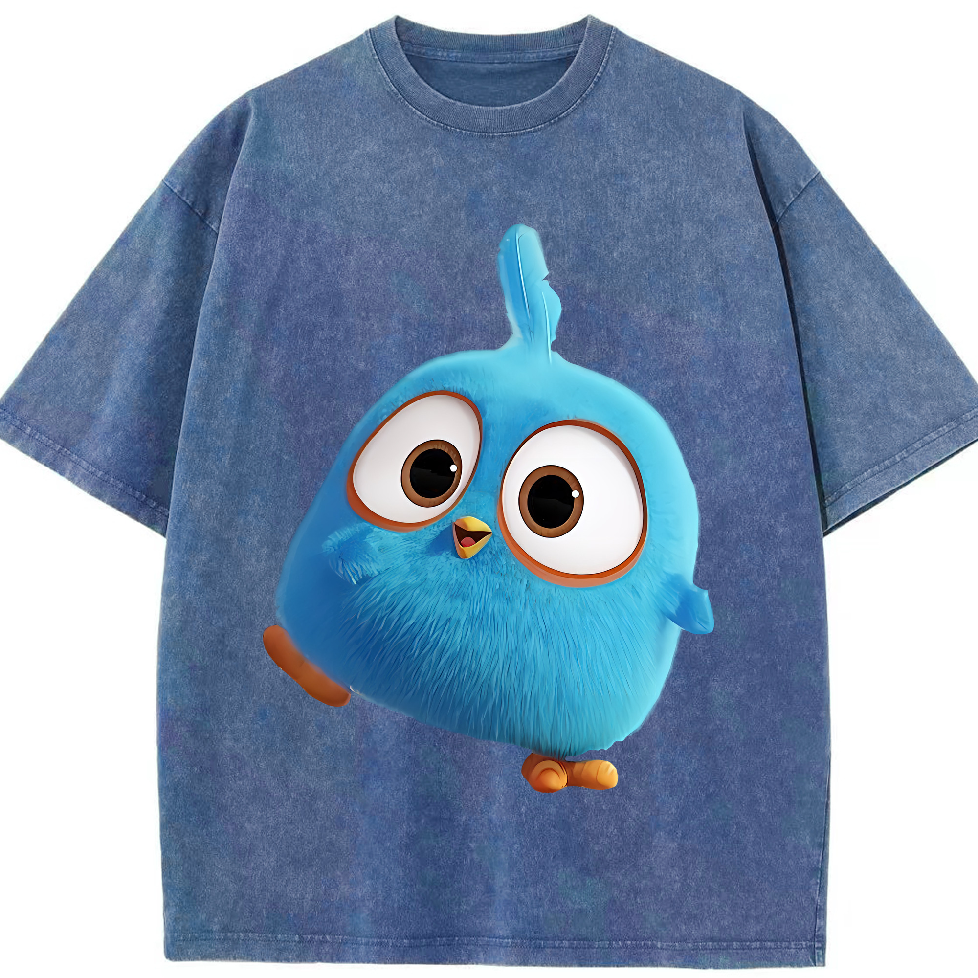 （画像用） Angry Birds アングリーバード 綿100% ヴィンテージ風 半袖Tシャツ（フロントプリント）