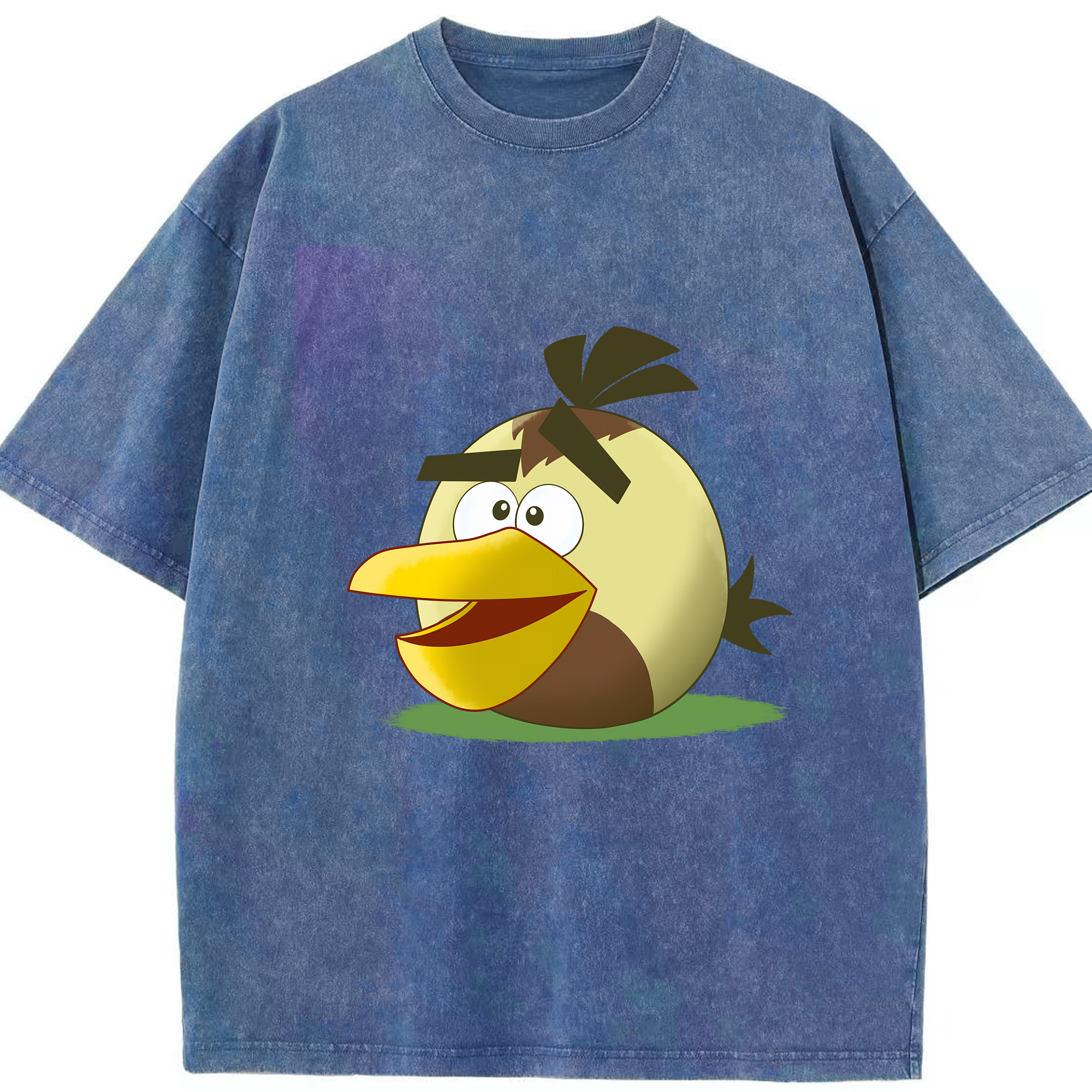 （画像用） Angry Birds アングリーバード 綿100% ヴィンテージ風 半袖Tシャツ（フロントプリント）