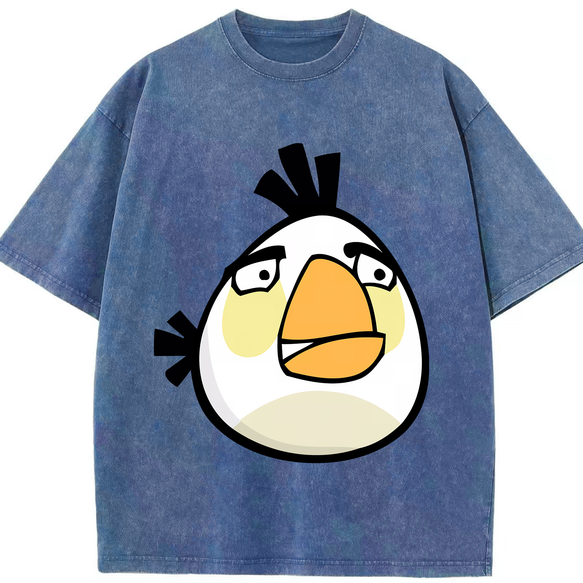 （画像用） Angry Birds アングリーバード 綿100% ヴィンテージ風 半袖Tシャツ（フロントプリント）