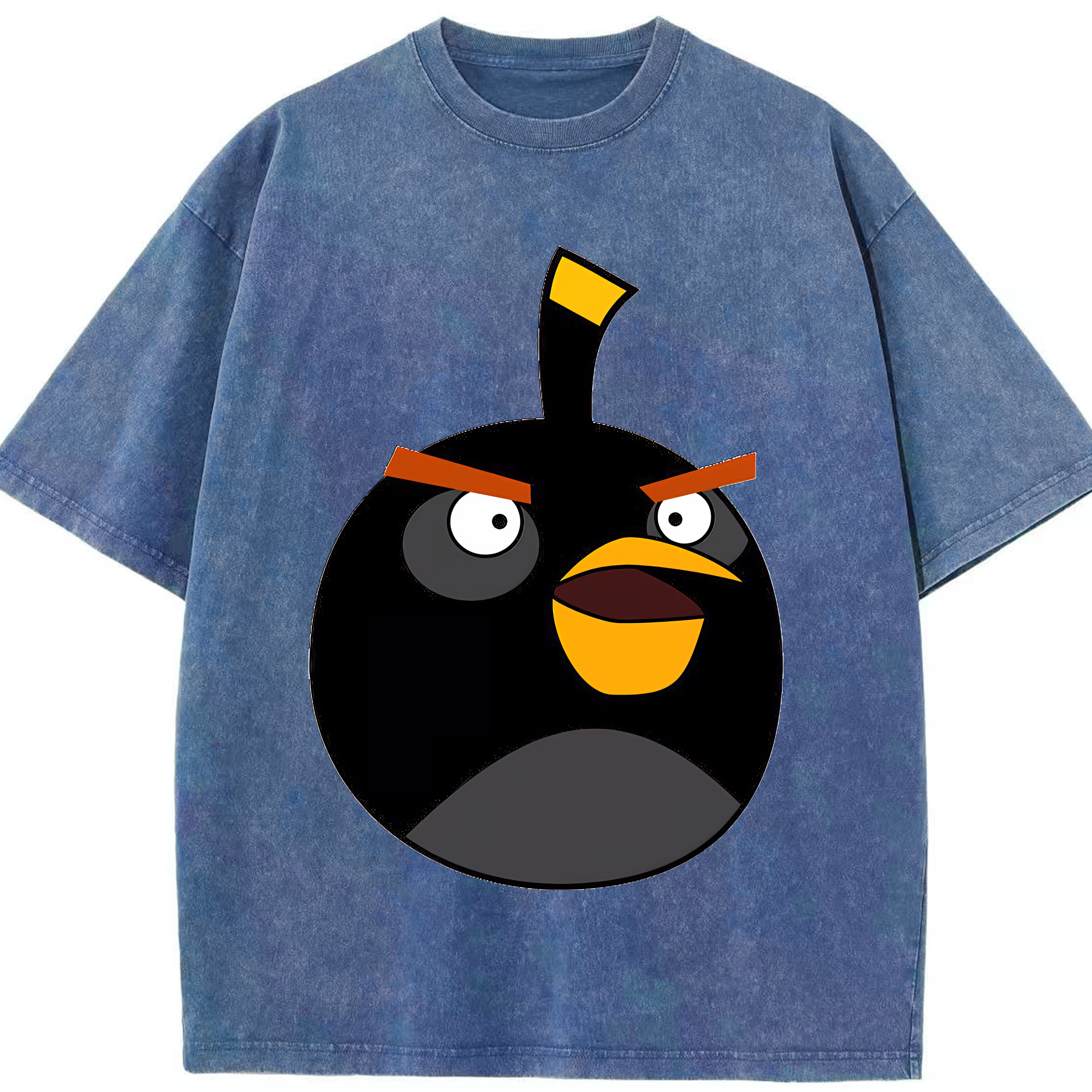 （画像用） Angry Birds アングリーバード 綿100% ヴィンテージ風 半袖Tシャツ（フロントプリント）