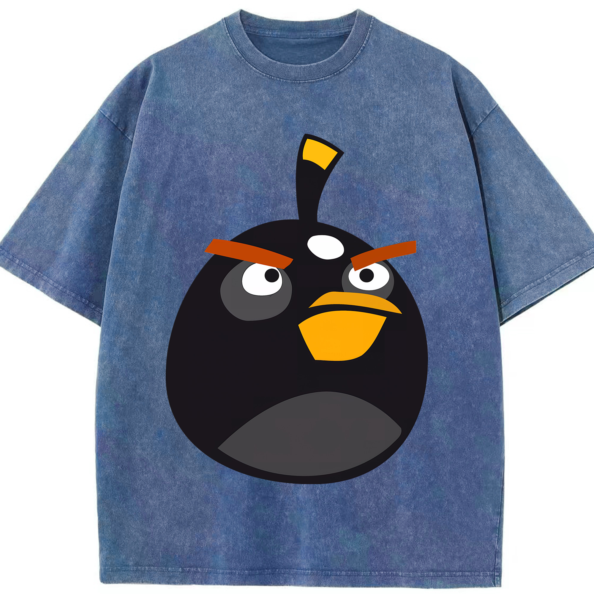 （画像用） Angry Birds アングリーバード 綿100% ヴィンテージ風 半袖Tシャツ（フロントプリント）