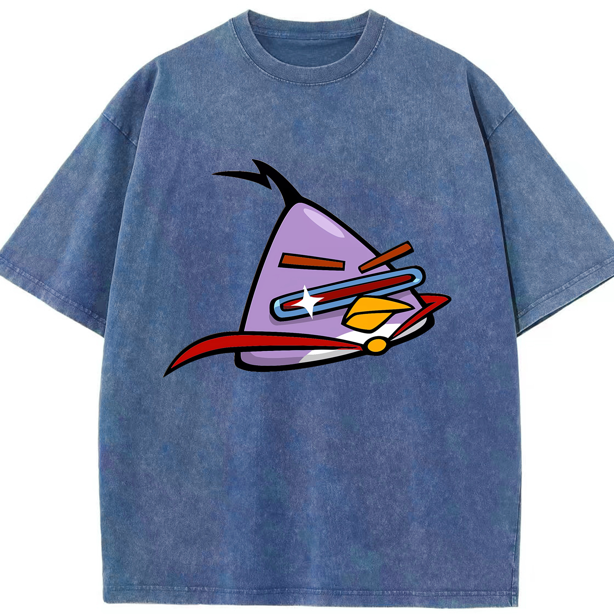 （画像用） Angry Birds アングリーバード 綿100% ヴィンテージ風 半袖Tシャツ（フロントプリント）