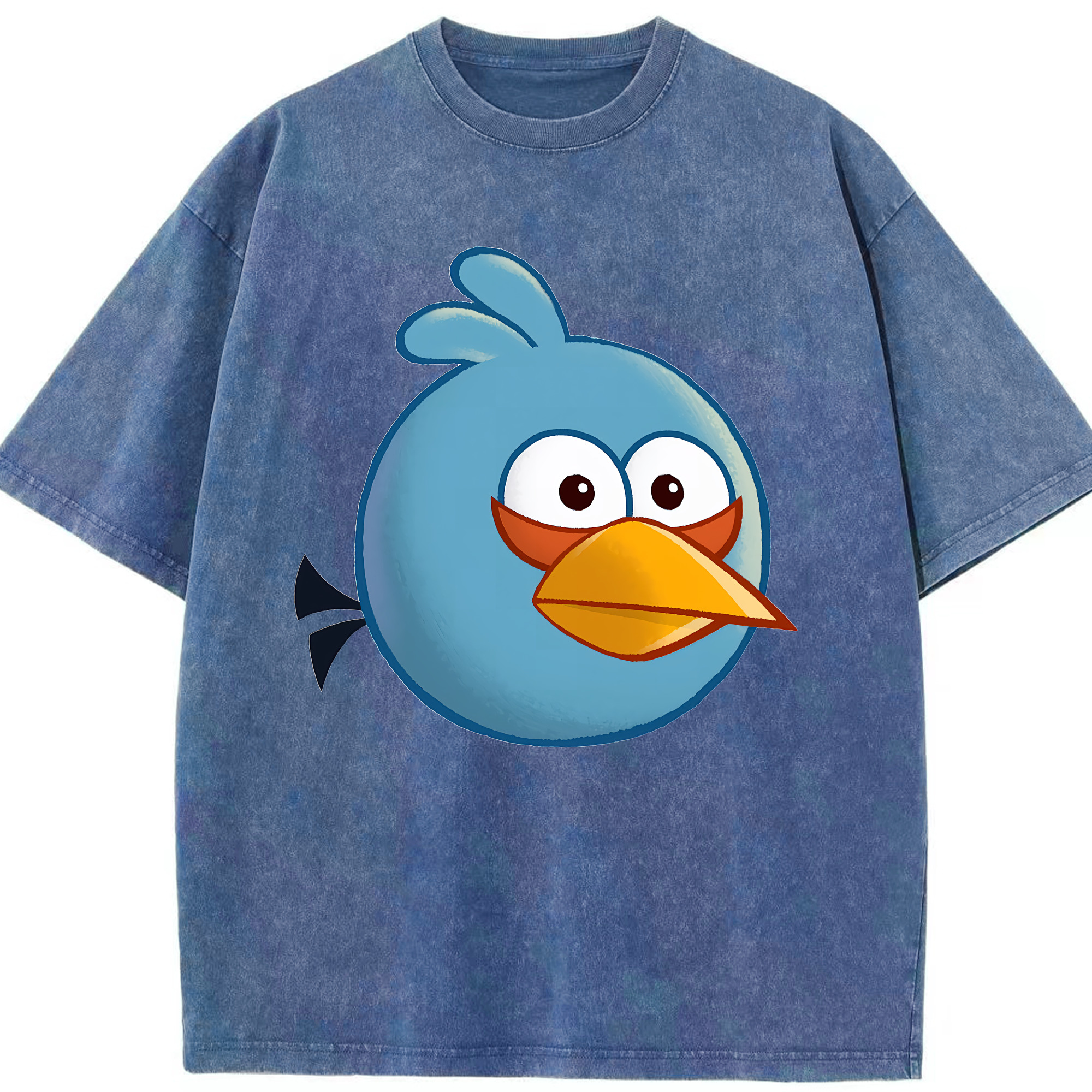 （画像用） Angry Birds アングリーバード 綿100% ヴィンテージ風 半袖Tシャツ（フロントプリント）