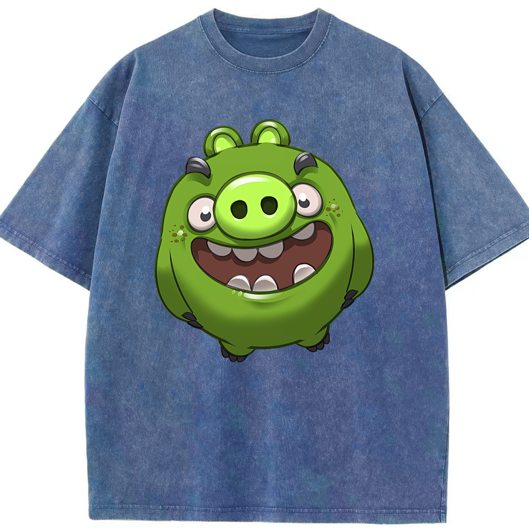 （画像用） Angry Birds アングリーバード 綿100% ヴィンテージ風 半袖Tシャツ（フロントプリント）
