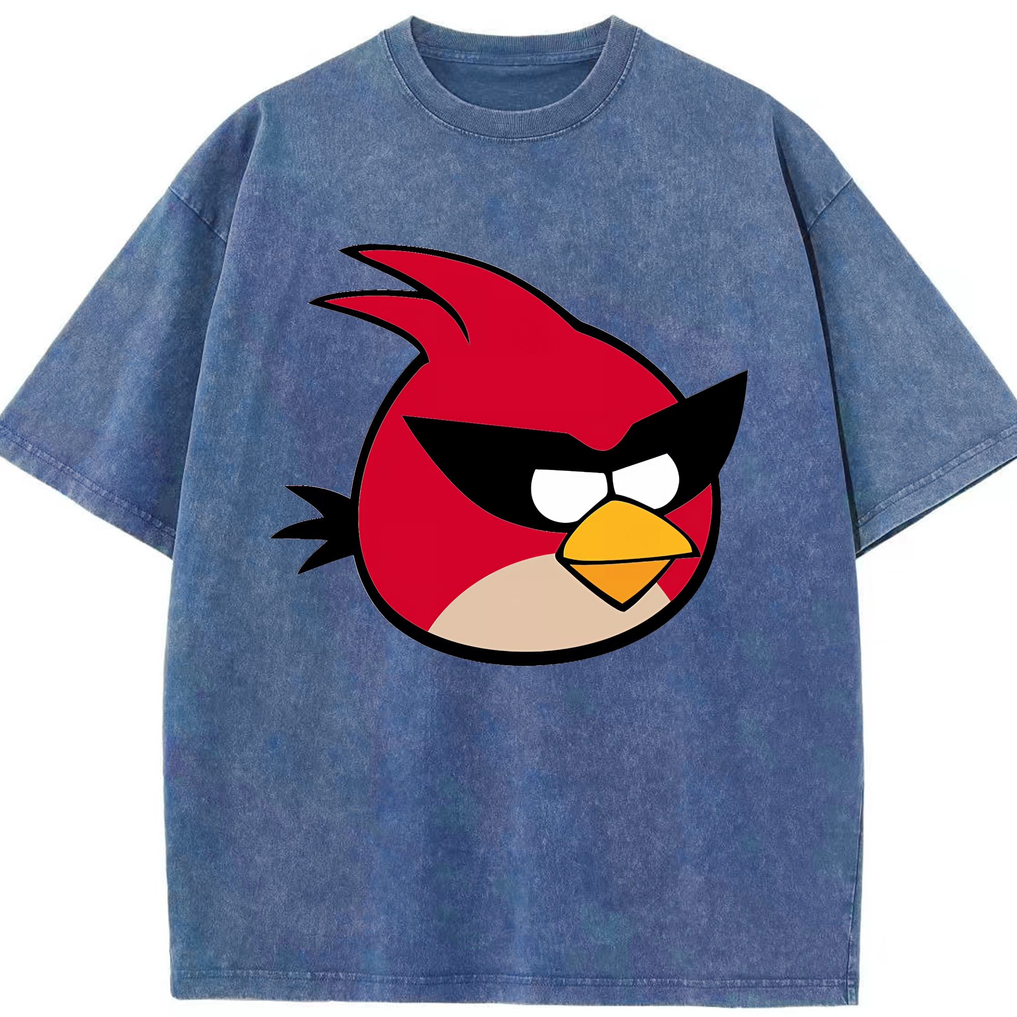 （画像用） Angry Birds アングリーバード 綿100% ヴィンテージ風 半袖Tシャツ（フロントプリント）