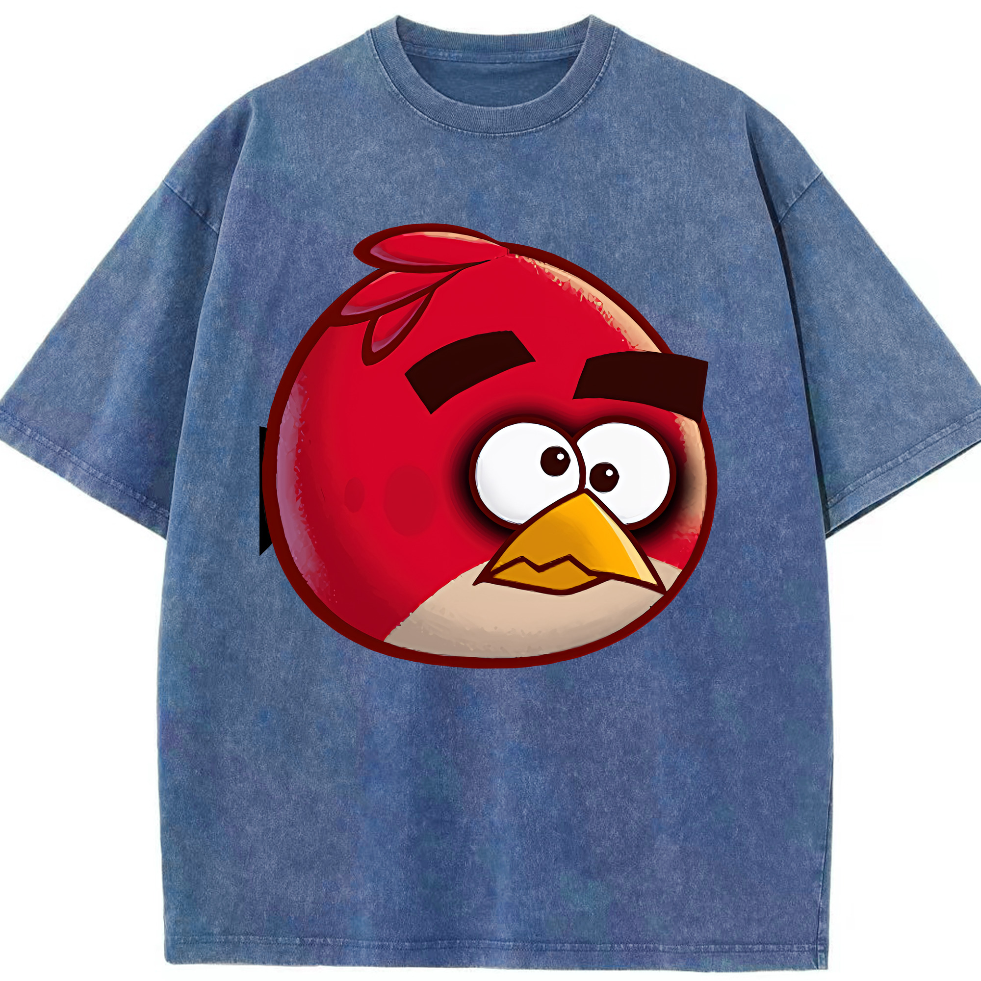 （画像用） Angry Birds アングリーバード 綿100% ヴィンテージ風 半袖Tシャツ（フロントプリント）