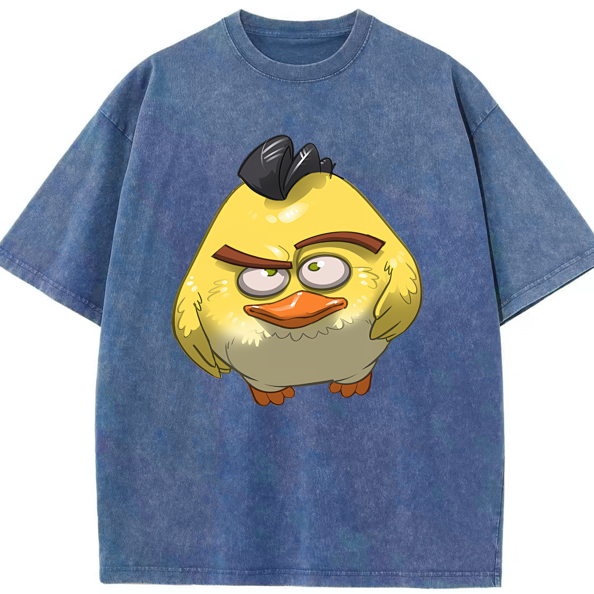 （画像用） Angry Birds アングリーバード 綿100% ヴィンテージ風 半袖Tシャツ（フロントプリント）