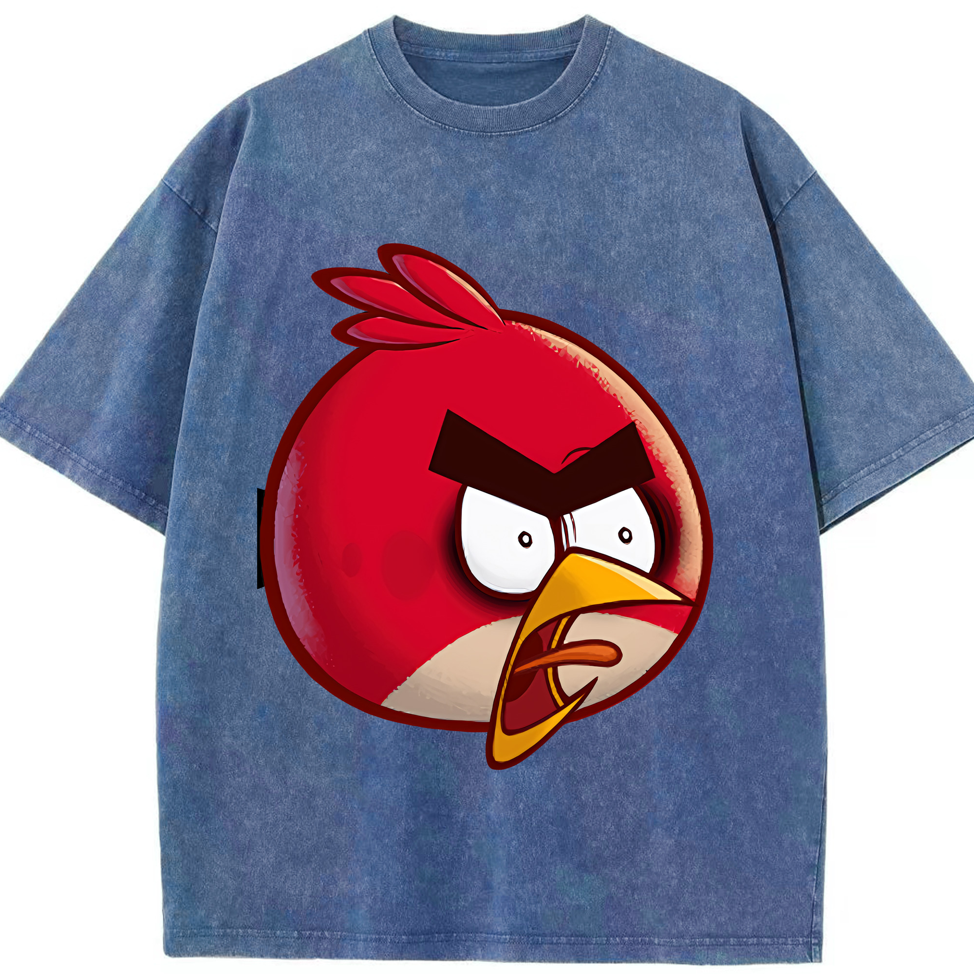 （画像用） Angry Birds アングリーバード 綿100% ヴィンテージ風 半袖Tシャツ（フロントプリント）
