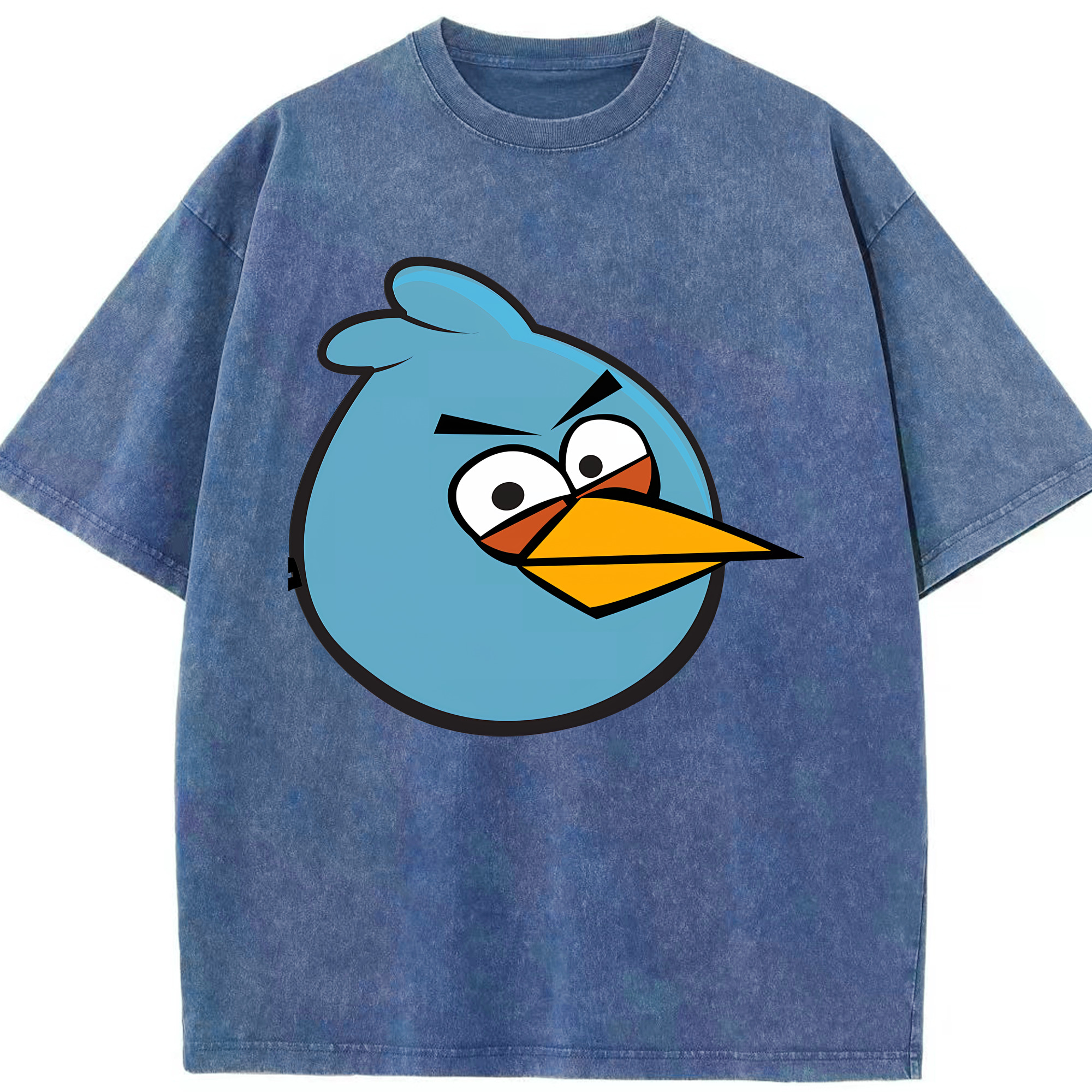 （画像用） Angry Birds アングリーバード 綿100% ヴィンテージ風 半袖Tシャツ（フロントプリント）