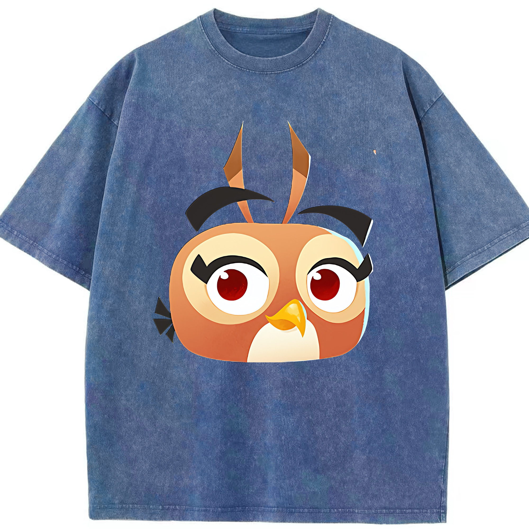 （画像用） Angry Birds アングリーバード 綿100% ヴィンテージ風 半袖Tシャツ（フロントプリント）