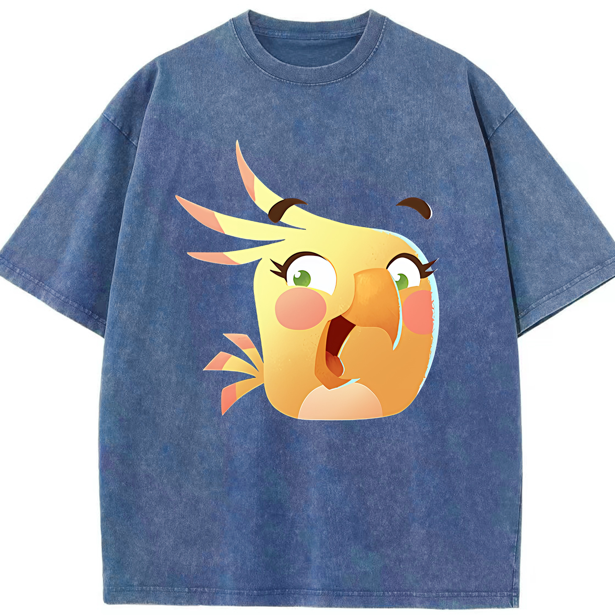 （画像用） Angry Birds アングリーバード 綿100% ヴィンテージ風 半袖Tシャツ（フロントプリント）