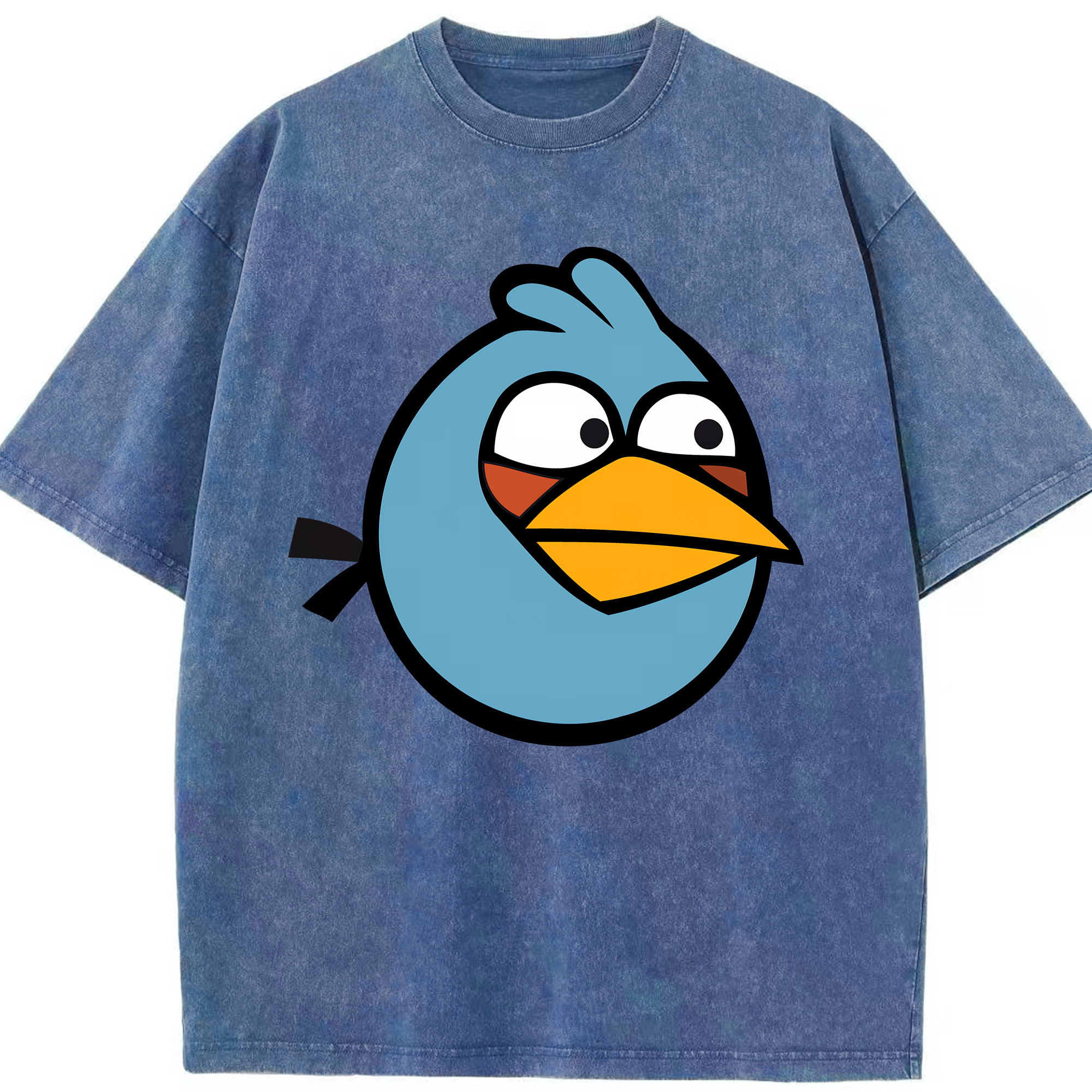 （画像用） Angry Birds アングリーバード 綿100% ヴィンテージ風 半袖Tシャツ（フロントプリント）