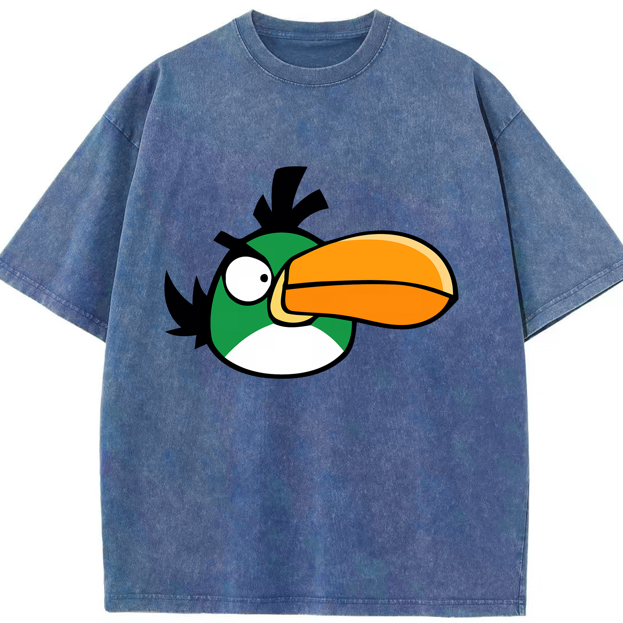 （画像用） Angry Birds アングリーバード 綿100% ヴィンテージ風 半袖Tシャツ（フロントプリント）
