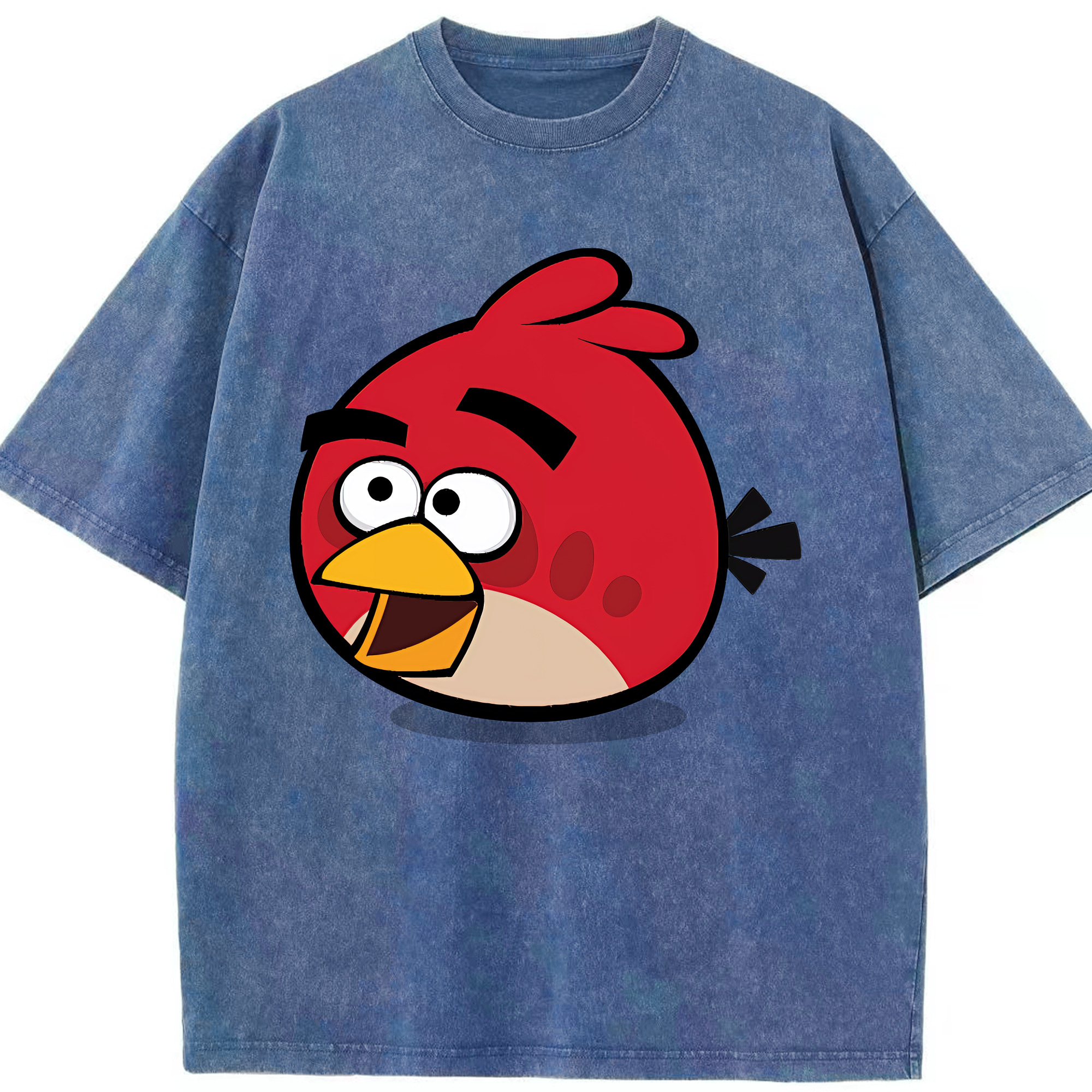 （画像用） Angry Birds アングリーバード 綿100% ヴィンテージ風 半袖Tシャツ（フロントプリント）