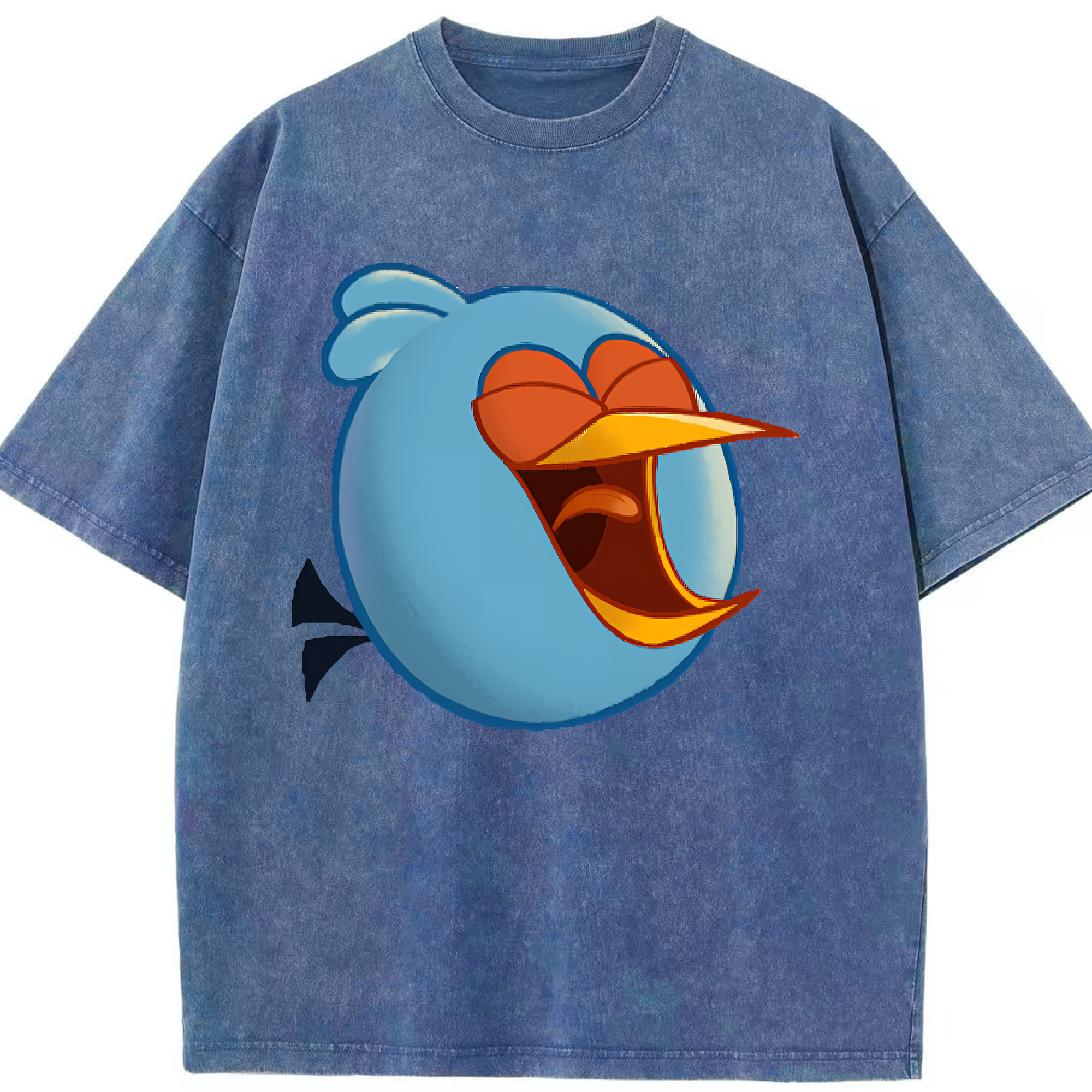 （画像用） Angry Birds アングリーバード 綿100% ヴィンテージ風 半袖Tシャツ（フロントプリント）